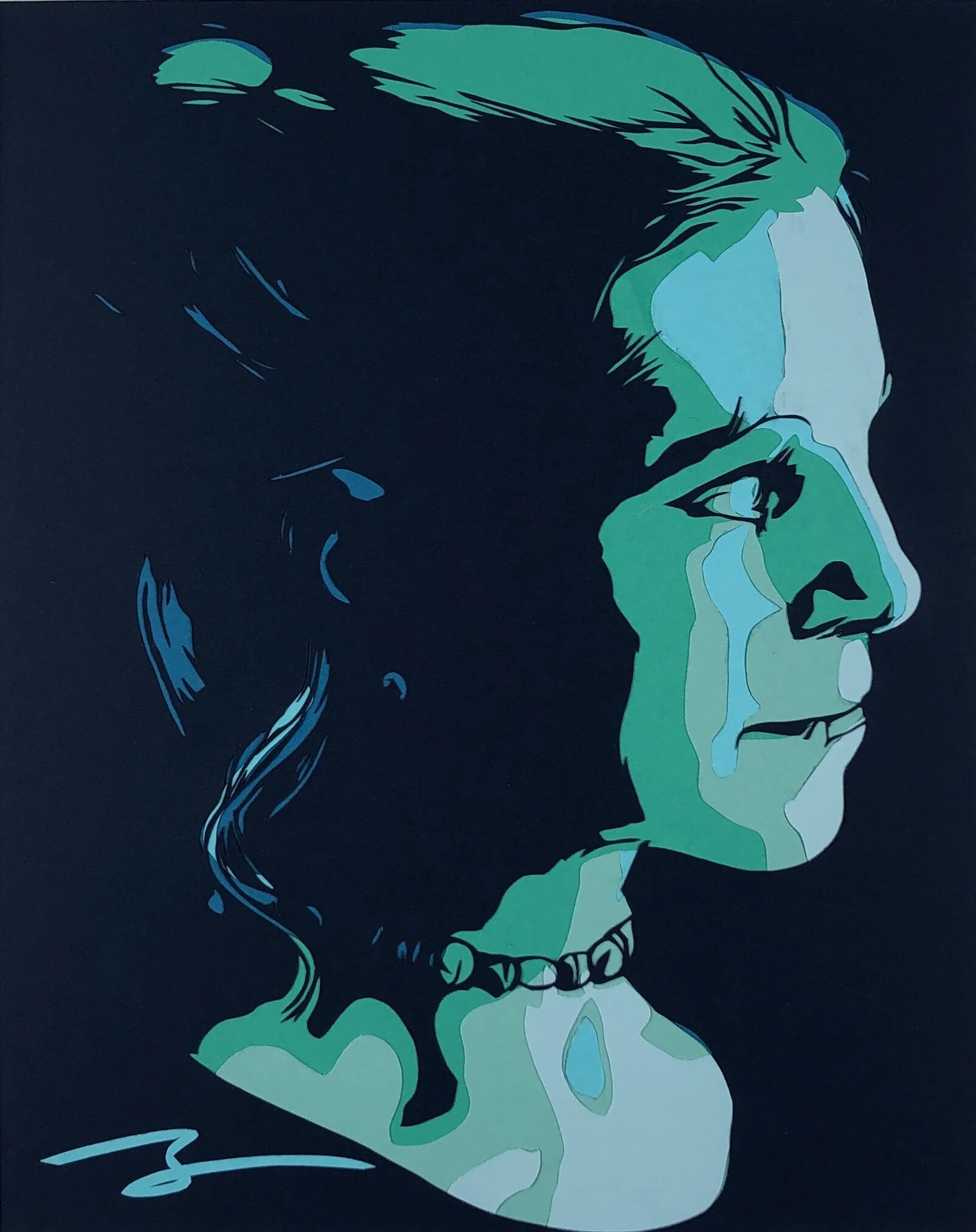 Astrid in Blue Ombre