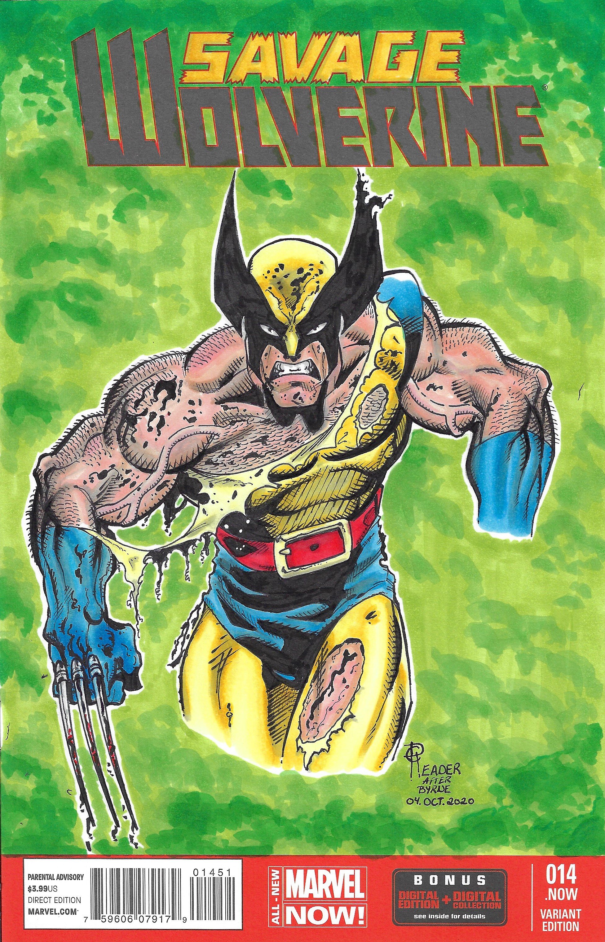 Wolverine series 3 No 66 1st printing variant sketch cover  Michael  Turner  Marvel Comics Back Issues  GMart Comics