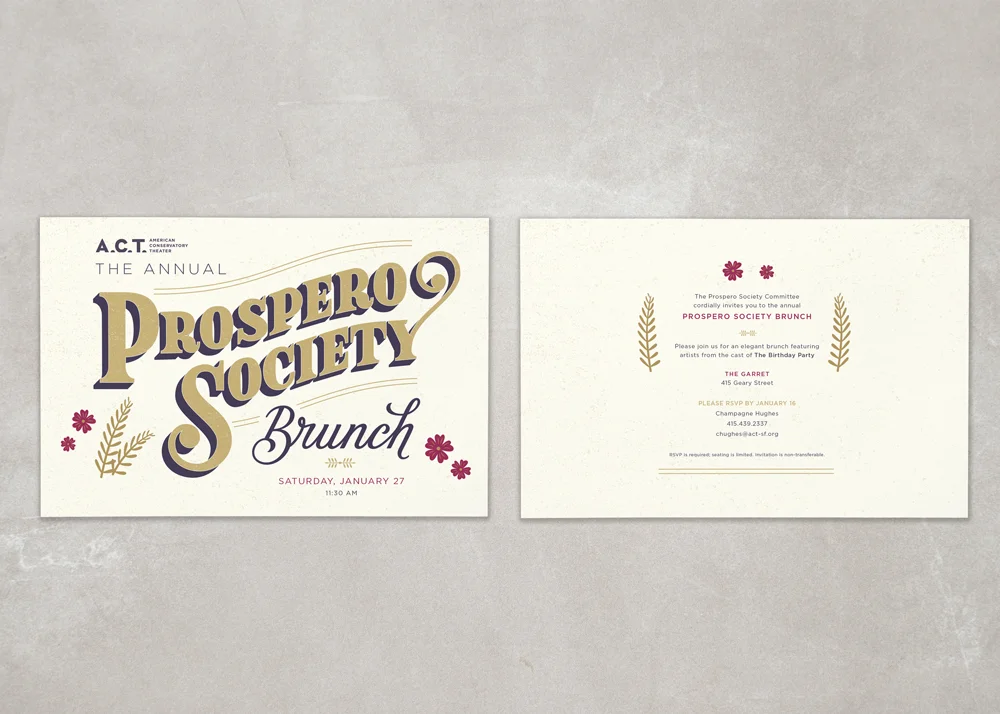 Since “legacy” is the central theme to this society, it was important that I created something that felt sophisticated yet strong. To achieve that, I created bold serif letterforms to give a sense of timelessness, with a soft script to add elegance to the composition. Additionally, illustrated icons helped to soften the overall tone and add visual lightness.