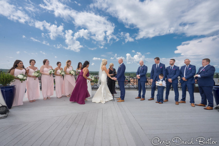 Ashley's rooftop ceremony