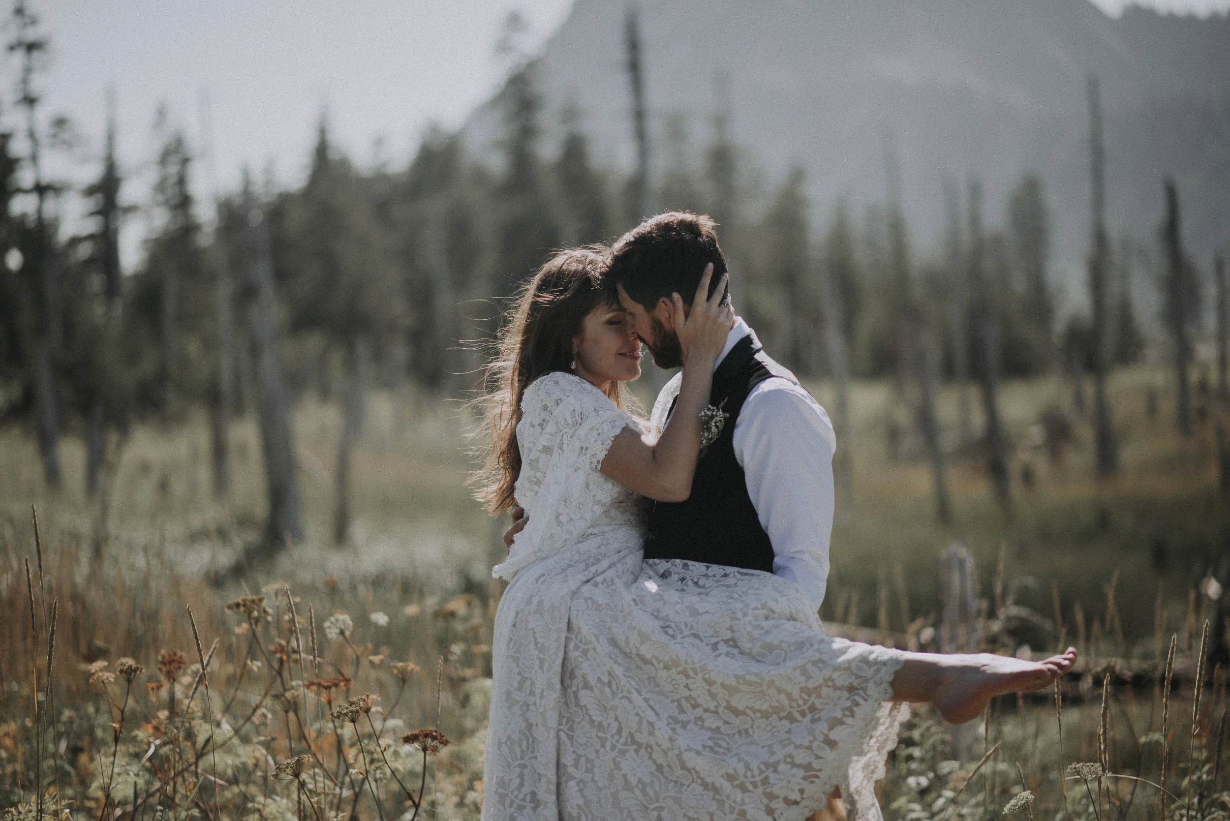 Island Hopping Elopement by Boat | Bear Glacier, Fox Island, Seward, AK | Lana + Matt