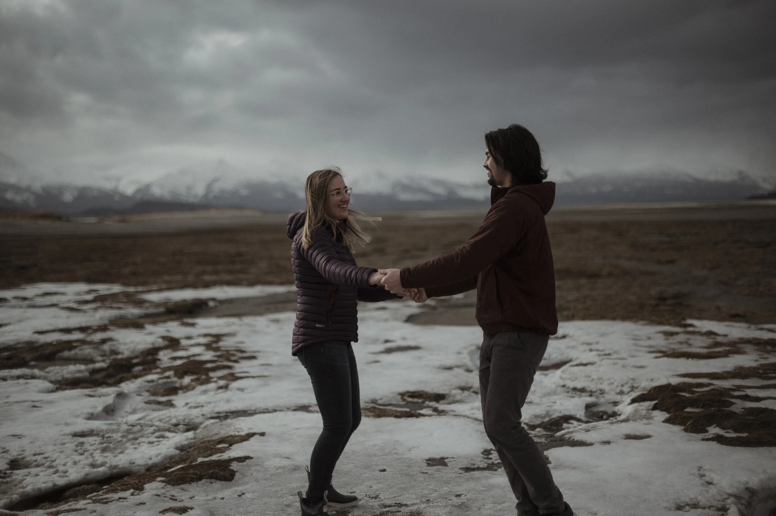 Stormy Beach Engagement | Eagle Beach | Juneau, AK
