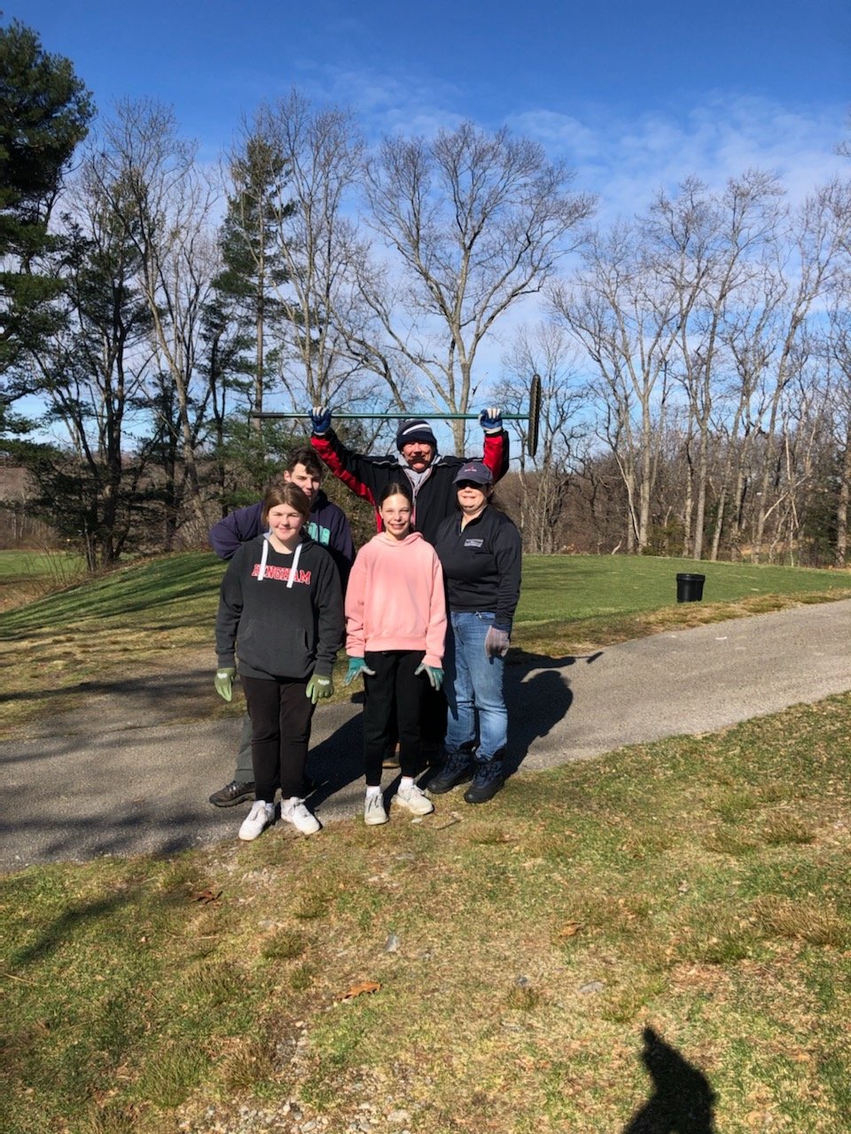 Members of the Hingham Girl Scout with?