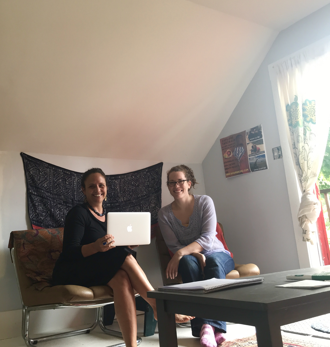 Liz Jackson and Office Manager Leigha Allen in the Gogi office