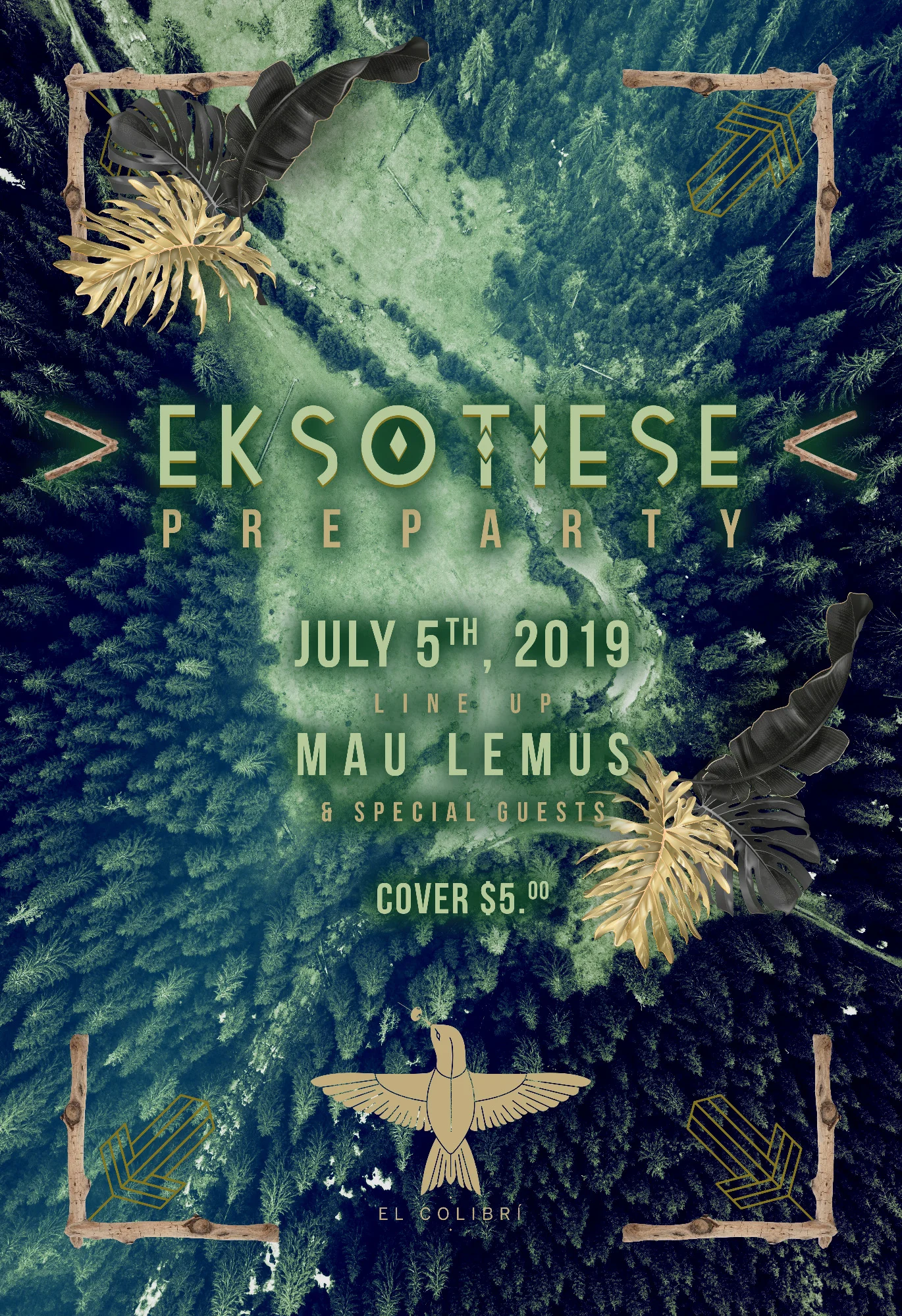 Thursday July 4 9PM Jungle Beats | El Colibrí