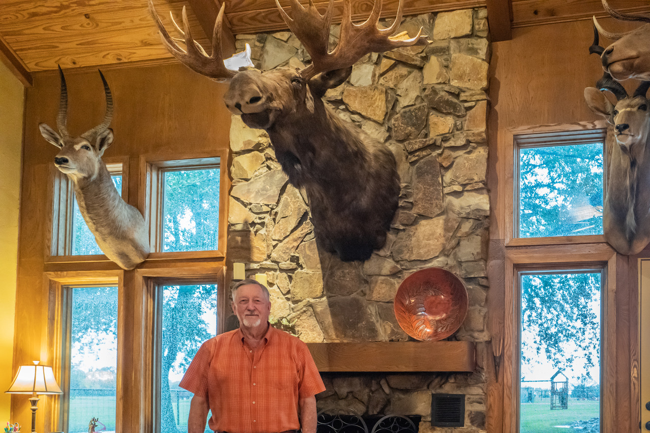John Martin in his Lucas home