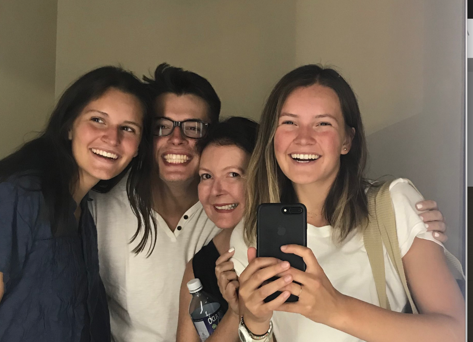 The Herran Family (from left) Lily, Simon, Wendy and Sophie.