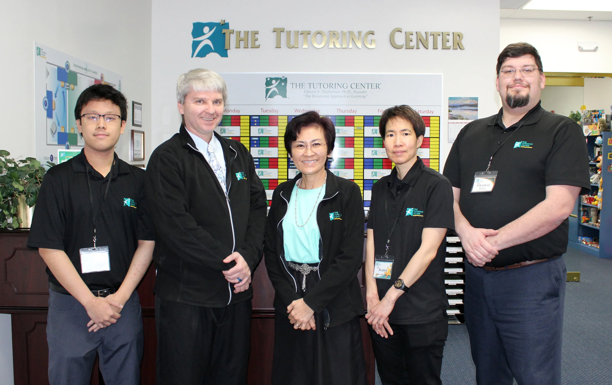 (From left) Matt Sirivongpaisal (intern), Ken Born, Dr. Apiwan Born, Marnie Sriyaphandh (instructor) and Jonathan Hulsey (head instructor).