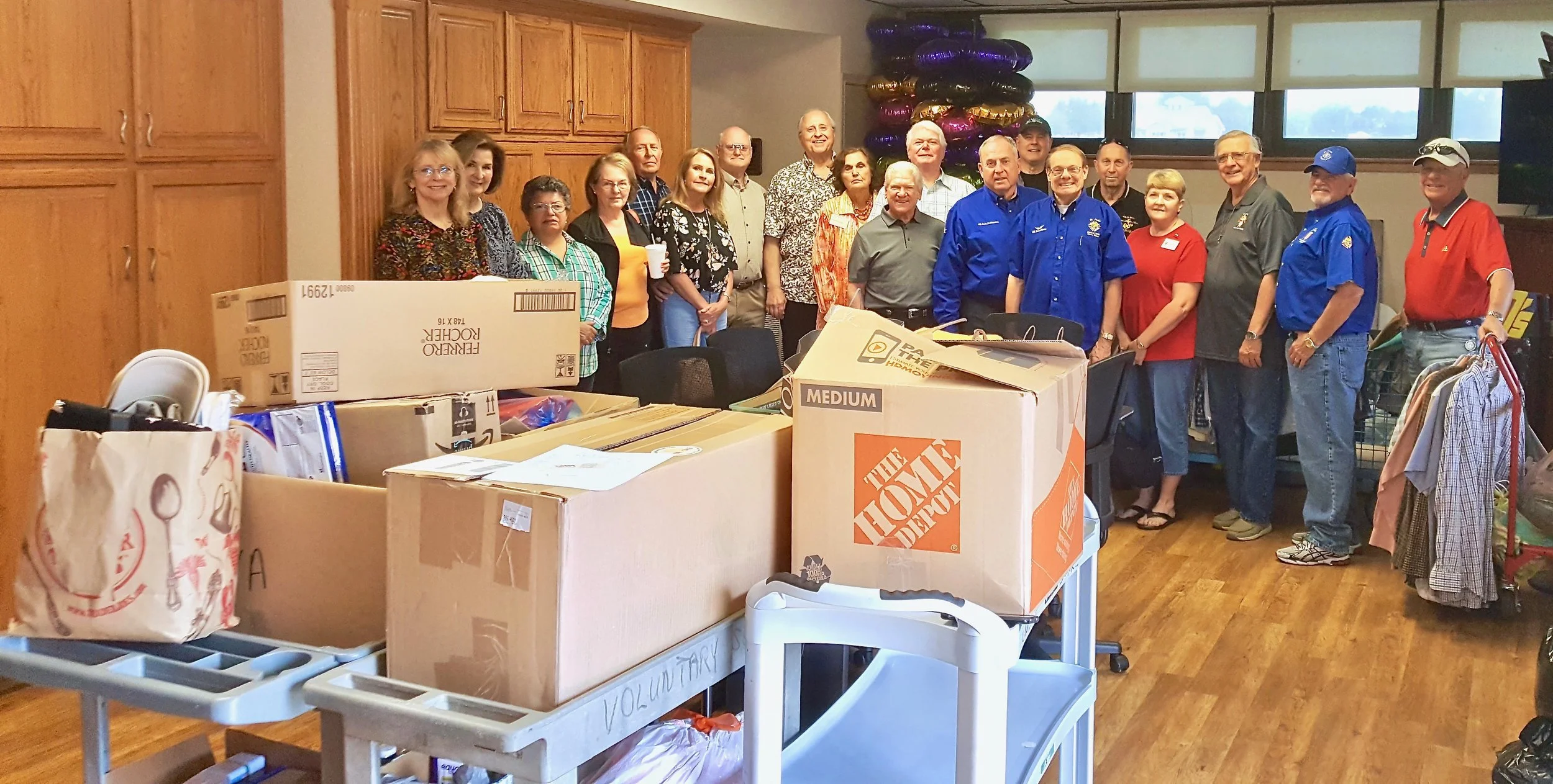 Heritage Ranch Republican Club collect and deliver donations to show our appreciation for their service to our country
