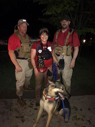 : Members of Lonestar Search and Rescue were instrumental in finding the missing Lucas resident.