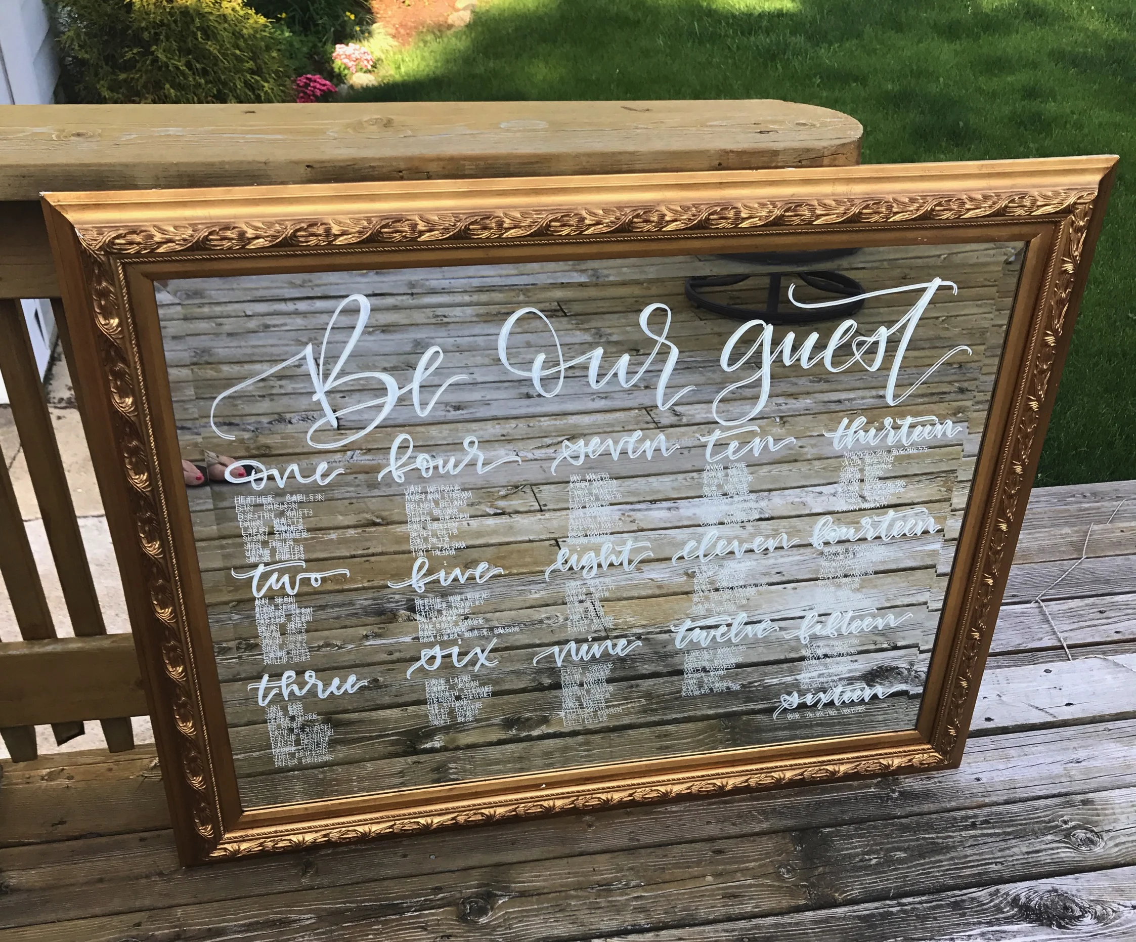 Gold Mirror 6 - 4ft W x 3ft H