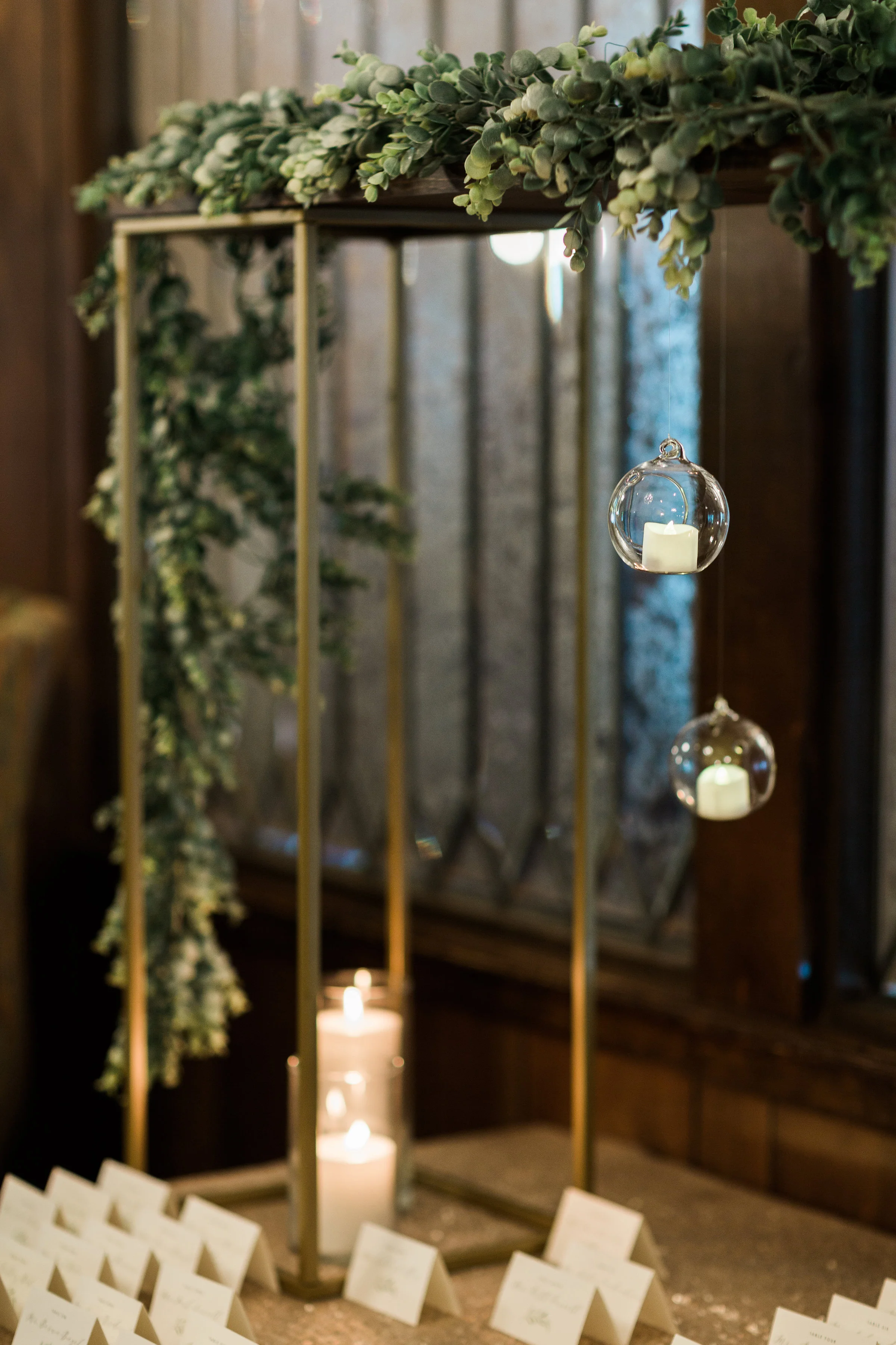 Table Top Escort Card Display - Close Up