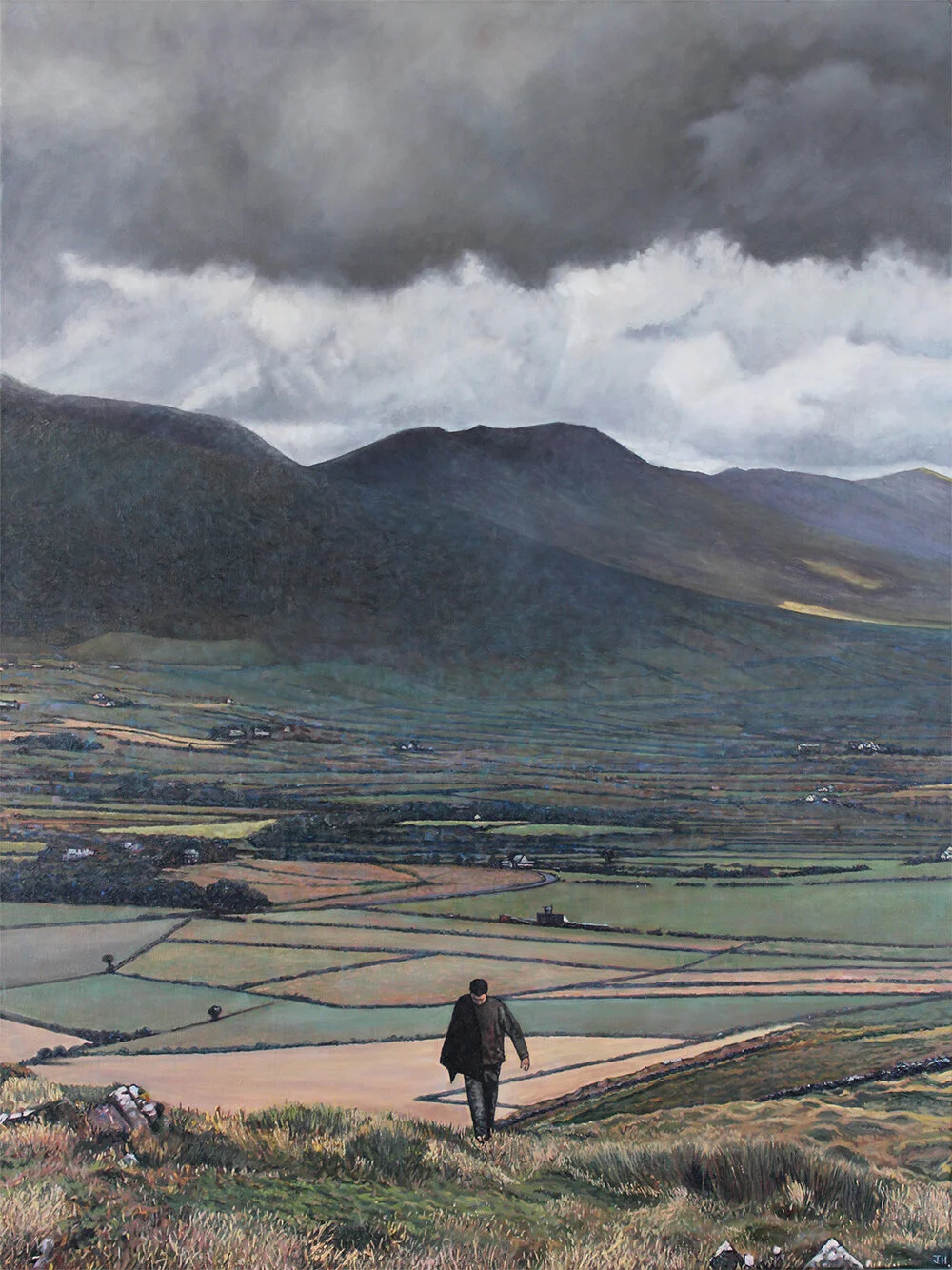  ‘Wanderer Beneath the Sea of Cloud’, oil on canvas, 100 x 76 cm, 2019 