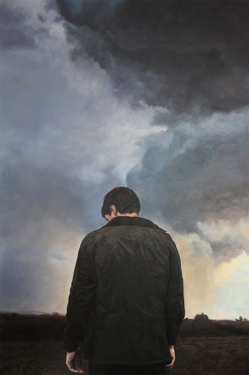  ‘A man trying to see', oil on canvas, 150 x 100cm, 2020 