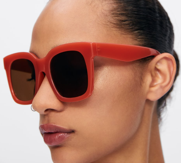 Oversized Red Sunnies