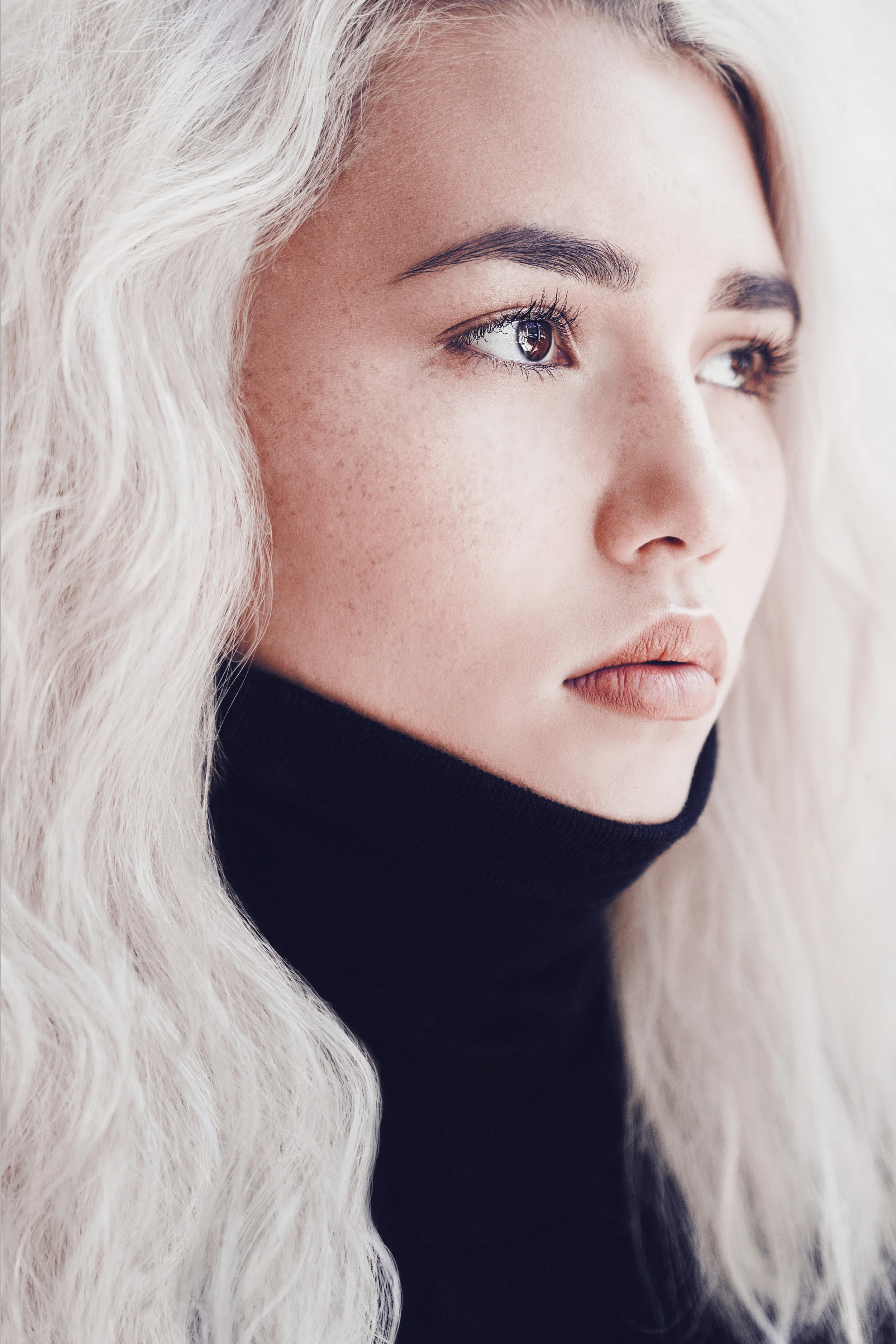 Cool bleached blonde