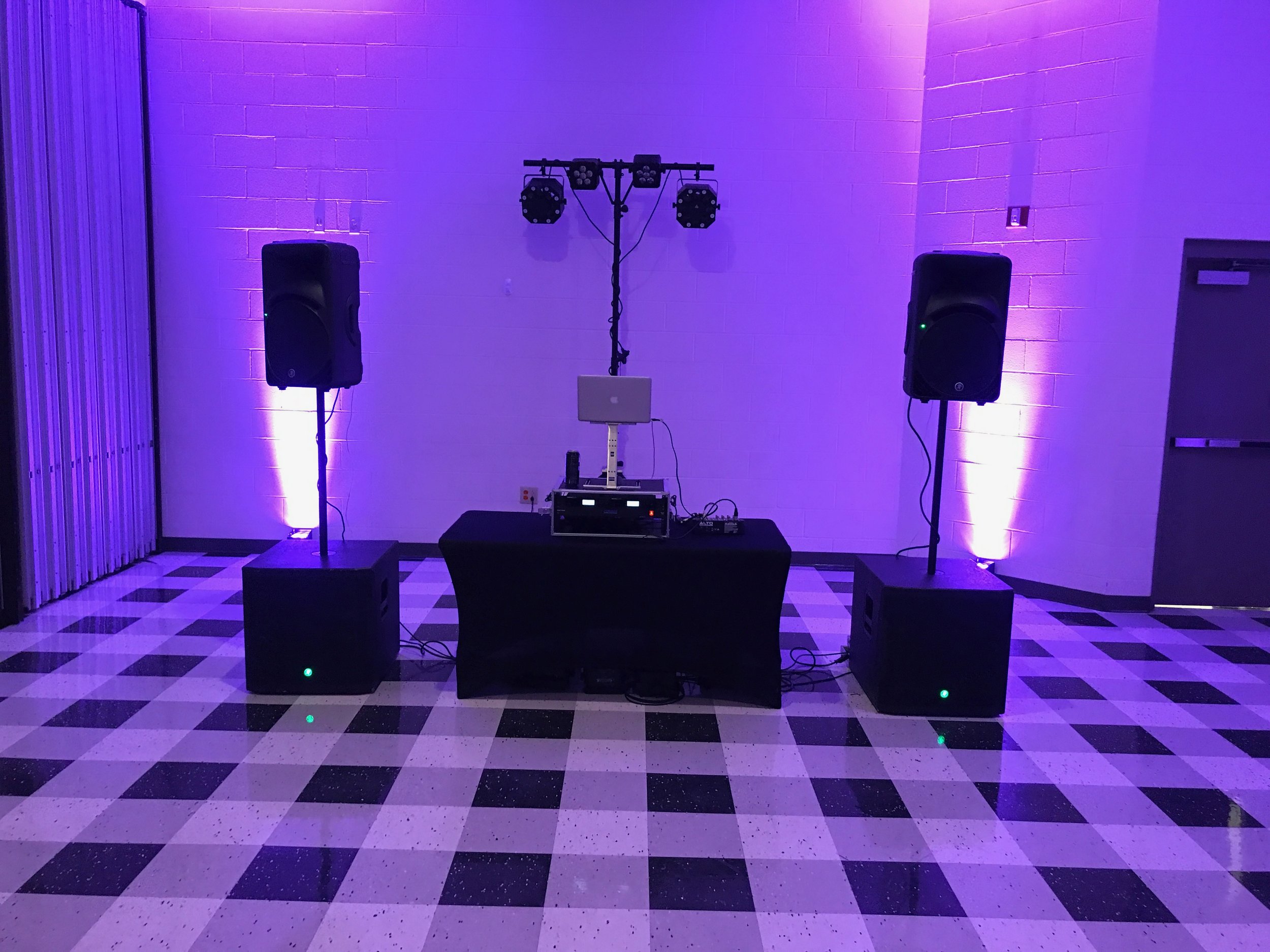 Professional wedding DJ setup  Quad Cities