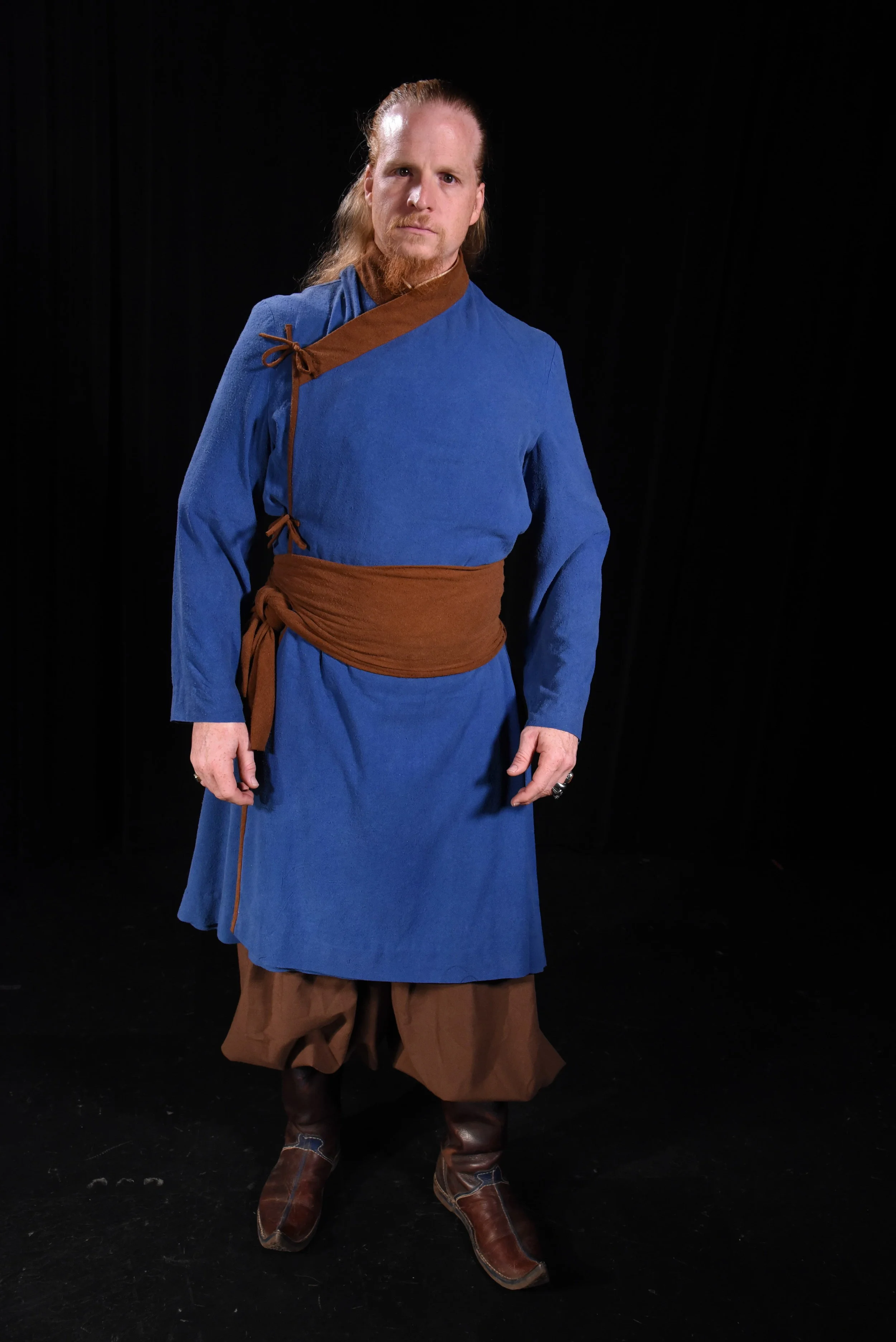  Silk Deel draped by Ananda Keator  Modeled by John Lewis  Photograph by Jon Haas 