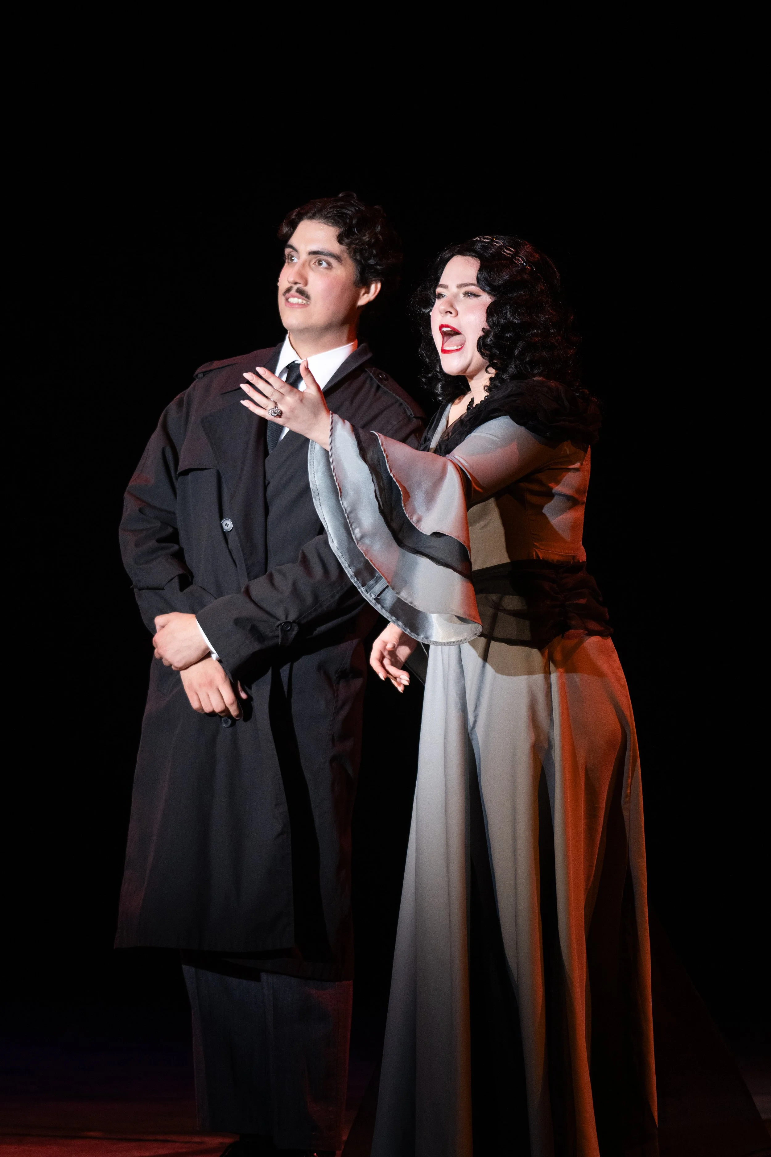   Young Frankenstein  book by Mel Brooks and Thomas Meehan, Music and Lyrics by Mel Brooks  Costume Design by Paige Kasulis  Set Design by Goldie Snow  Lighting Design by Noah Jittawait  Photographs by Travis Caperton and Esther Hodson  Dr Frankenste