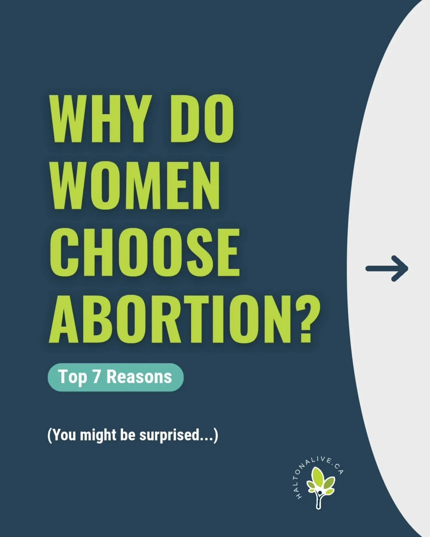 💭 Why do women choose abortion?
It's not what most people think 

Research reveals 7 common reasons - and every single one has a hope filled alternative.

These women don't need abortion.
They need community, compassion and real support.

📊 Based o
