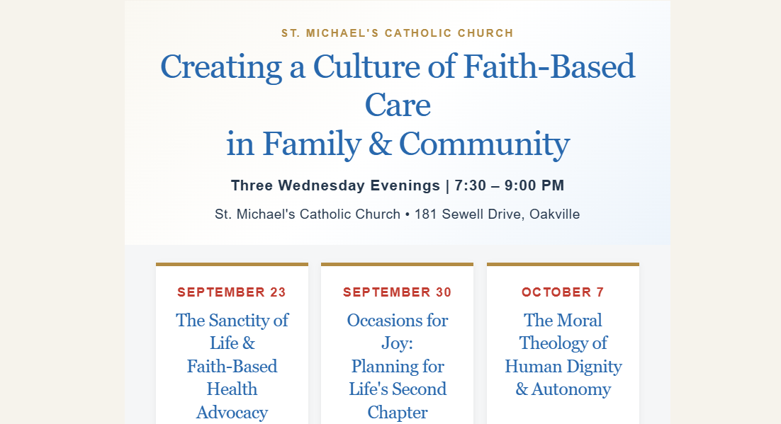 Creating a Culture of Faith-Based Care in Family &amp; Community