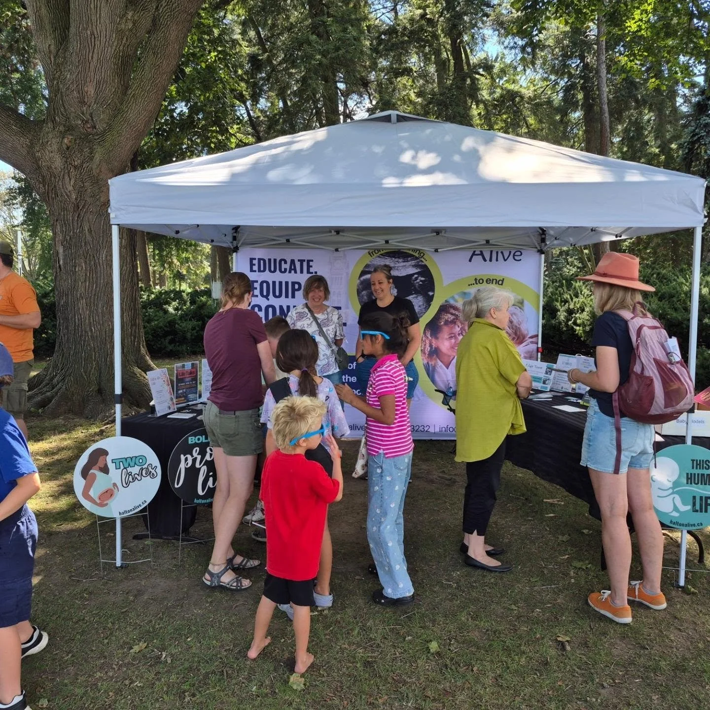 What a joy to be at Jesus Festival! We had so many great conversations about the pro-life movement, MAiD laws, listened to heartfelt testimonies, guided visitors where to find resources, and what Halton Alive is all about. The kids especially loved l