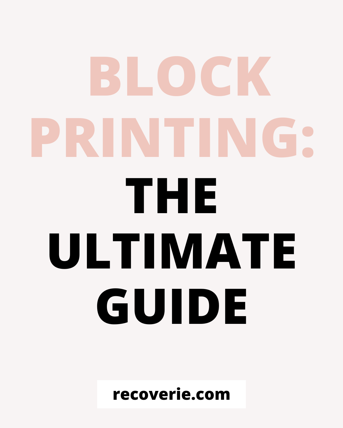 Block Printing Basics: How to Create a Linocut Printed Tote Bag