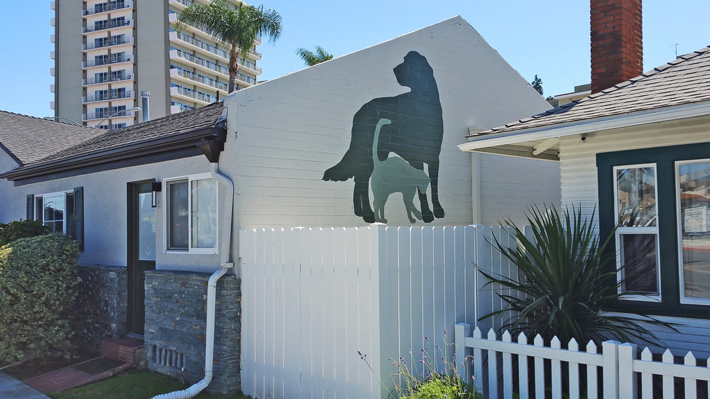 Recent work - HAND PAINTED MURAL Harmony Animal Hospital - in San Diego,CA  — Big City Signs | Graphics