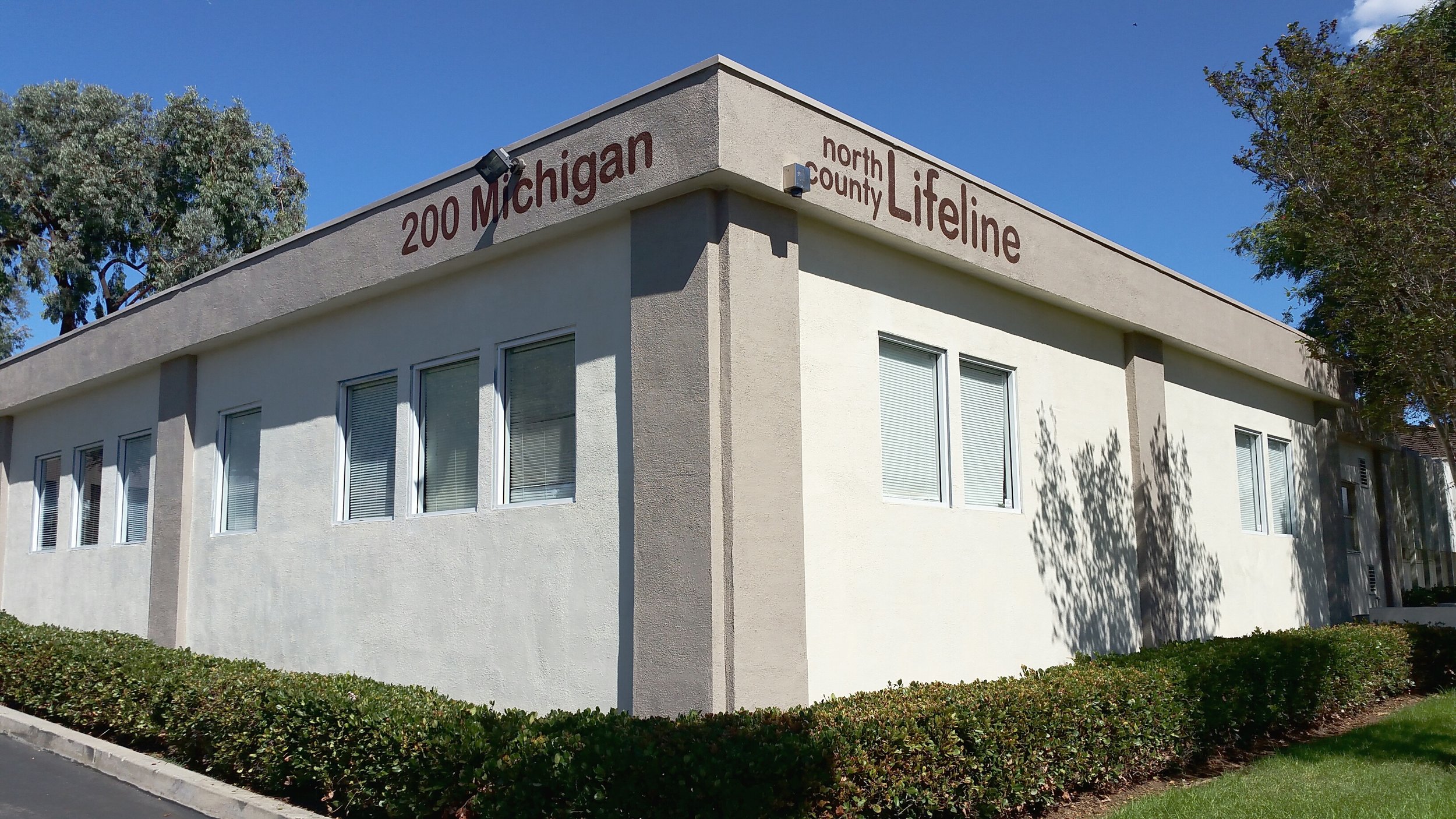 NORTH COUNTY LIFELINE hand painted sign mural