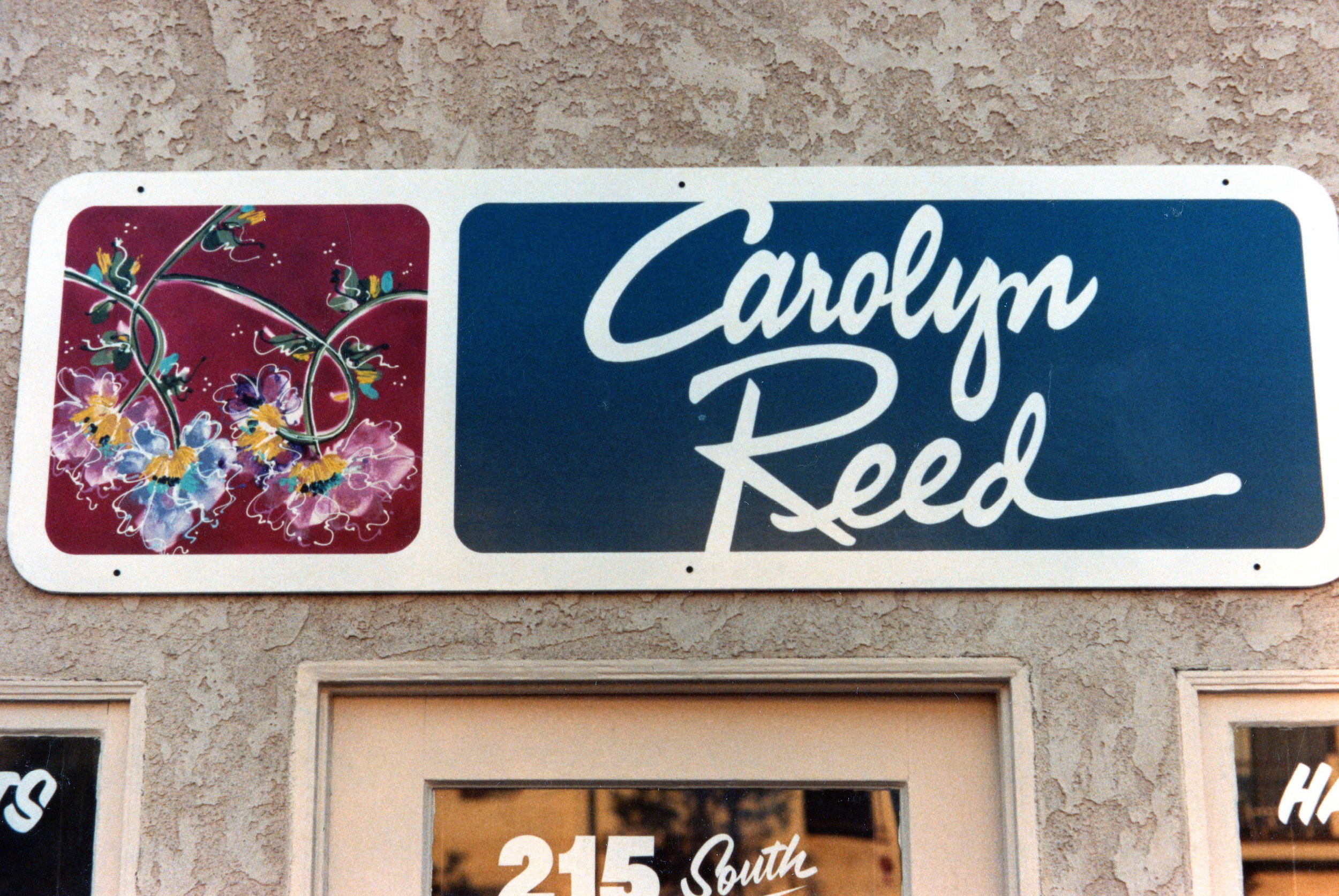 Carolyn Reed hand painted sign panel