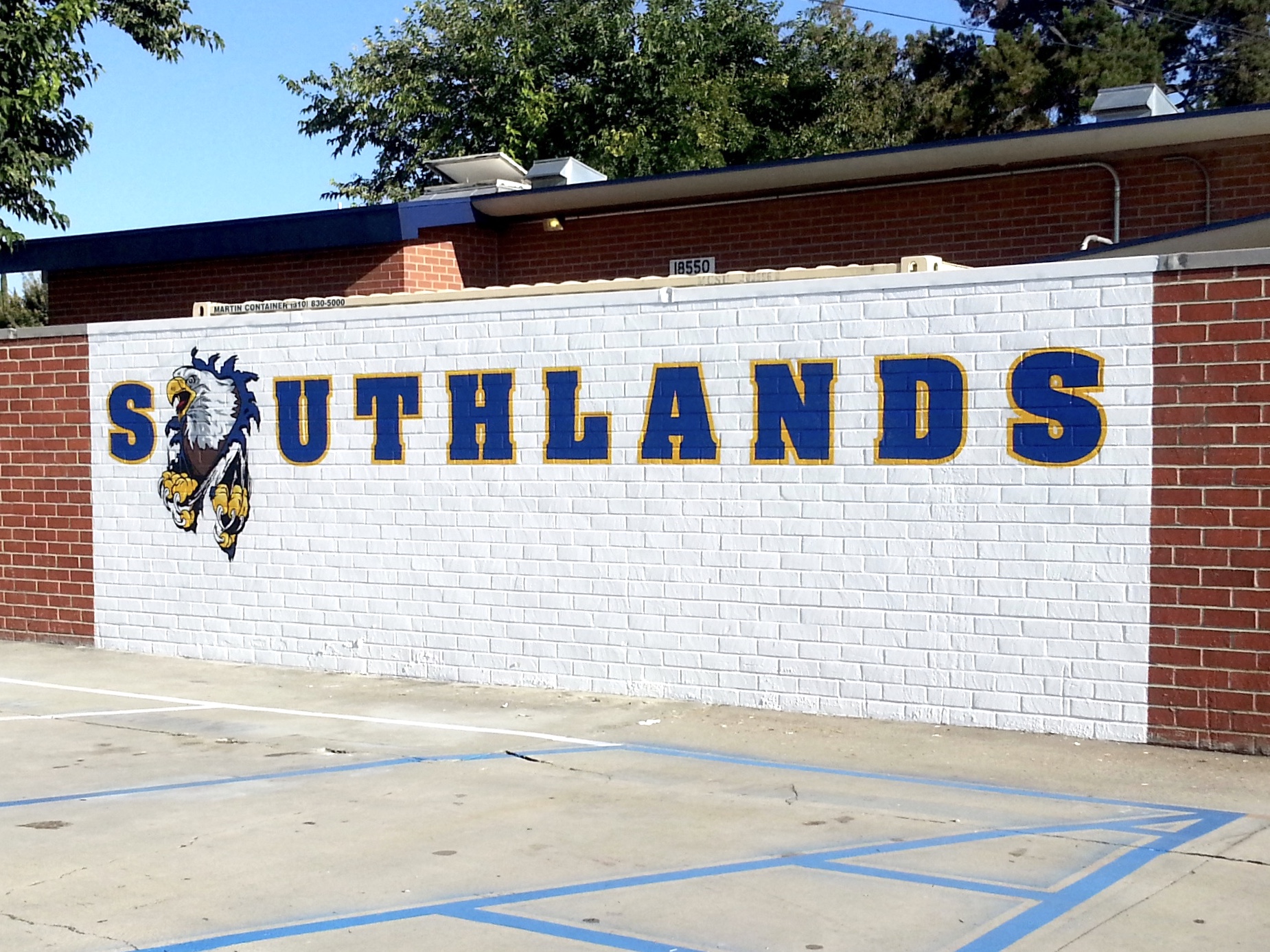 Southlands Christian School hand painted wall graphics