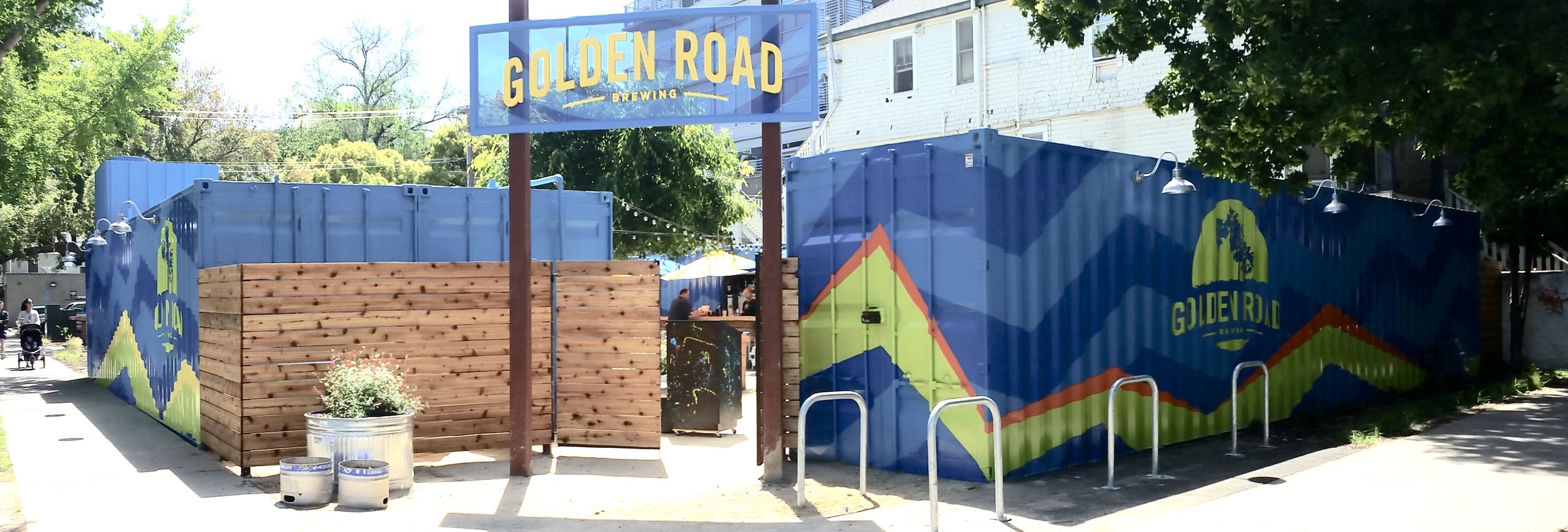 HAND PAINTED GOLDEN ROAD GRAPHICS & MURAL