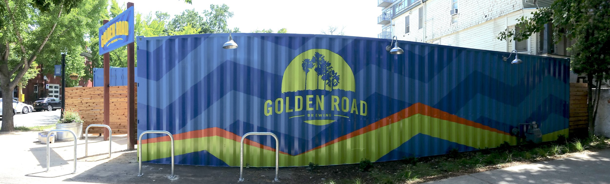 HAND PAINTED GOLDEN ROAD GRAPHICS & MURAL