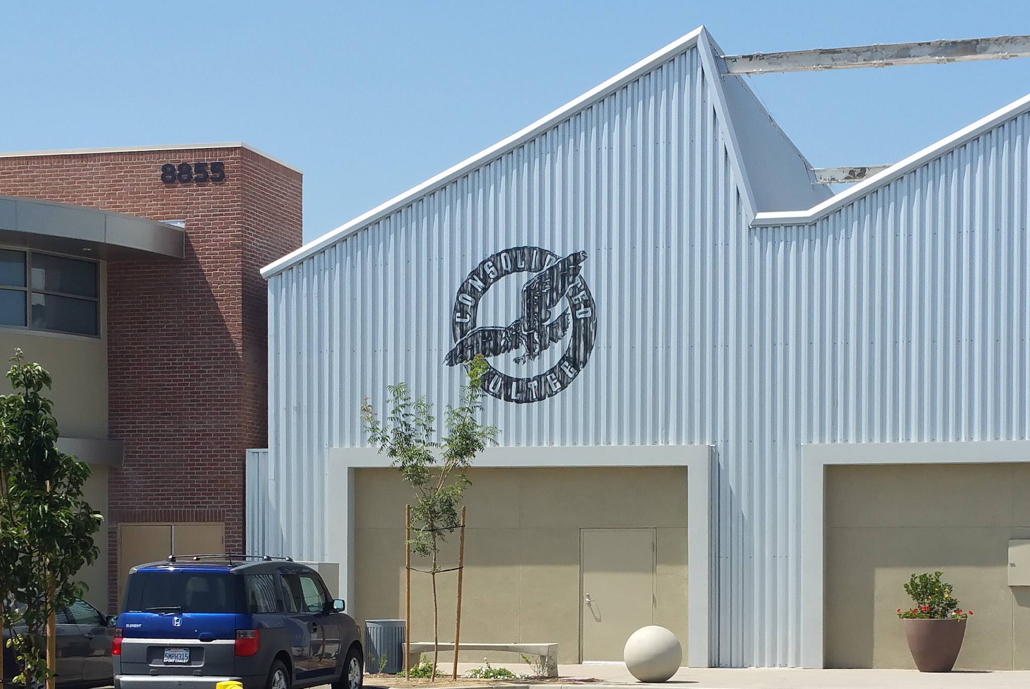 Vultee Archives Museum hand painted distressed wall sign