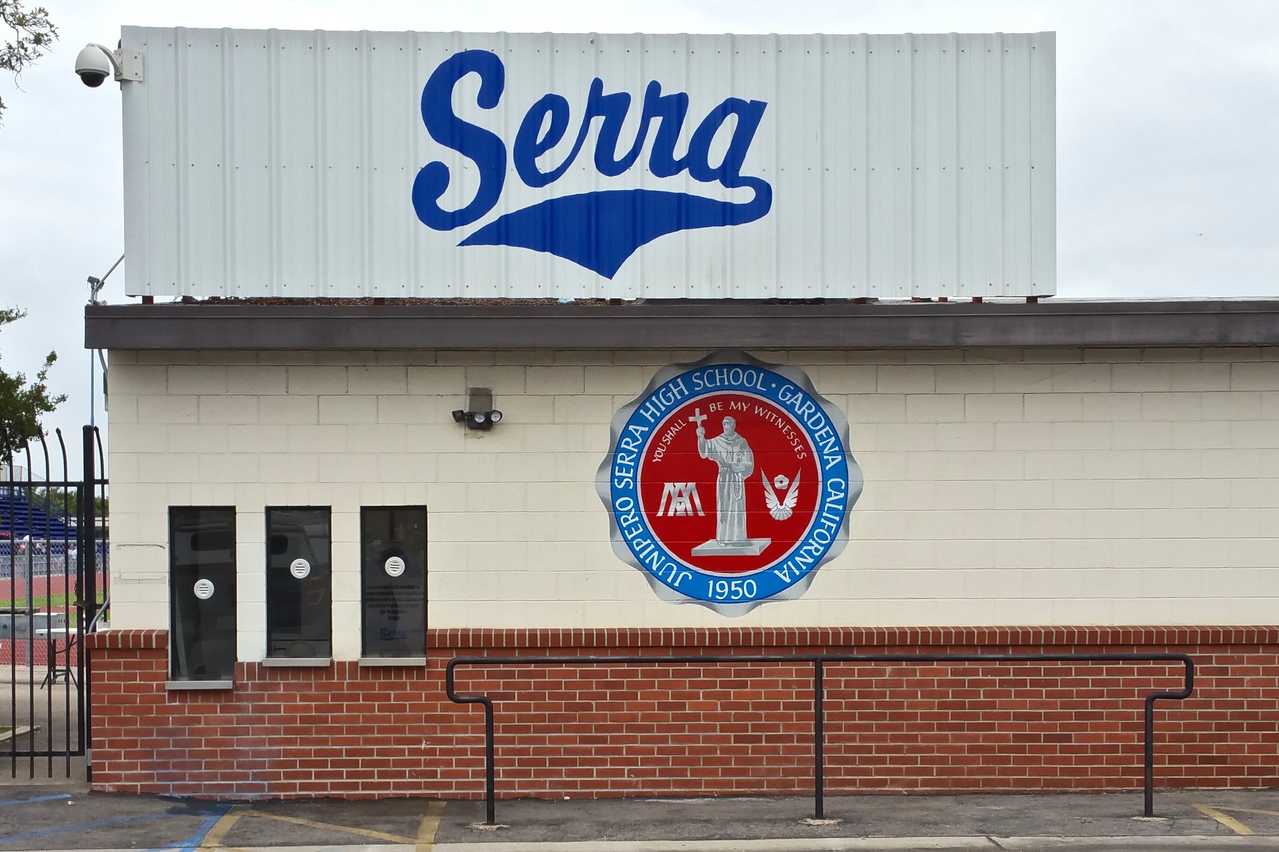 Serra High School hand painted graphics