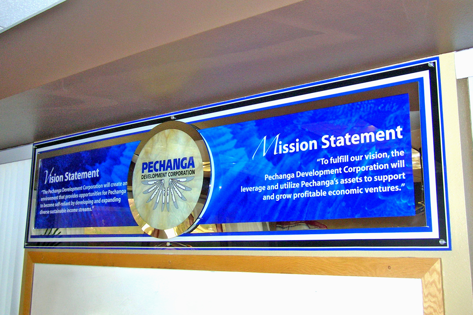 Pechanga corporate boardroom display