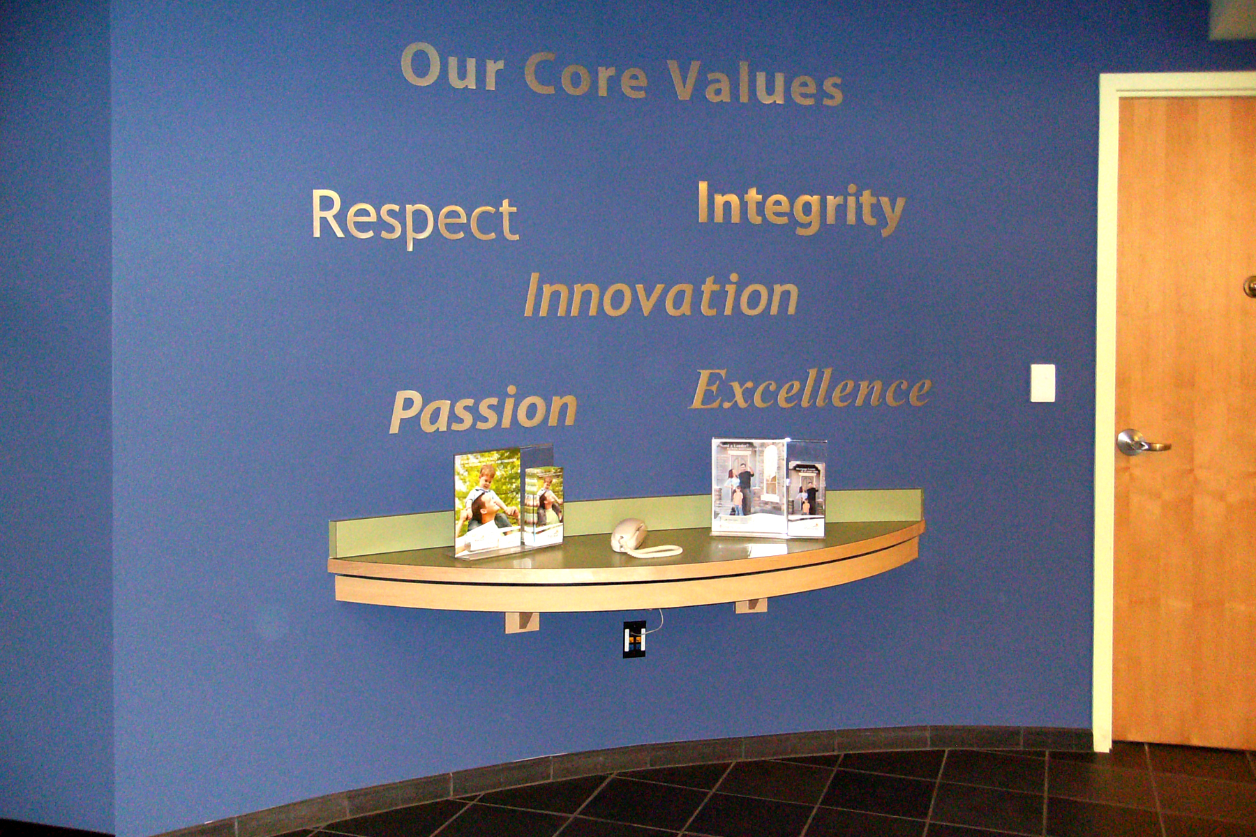 Altura Credit Union Riverside lobby dimensional letter display