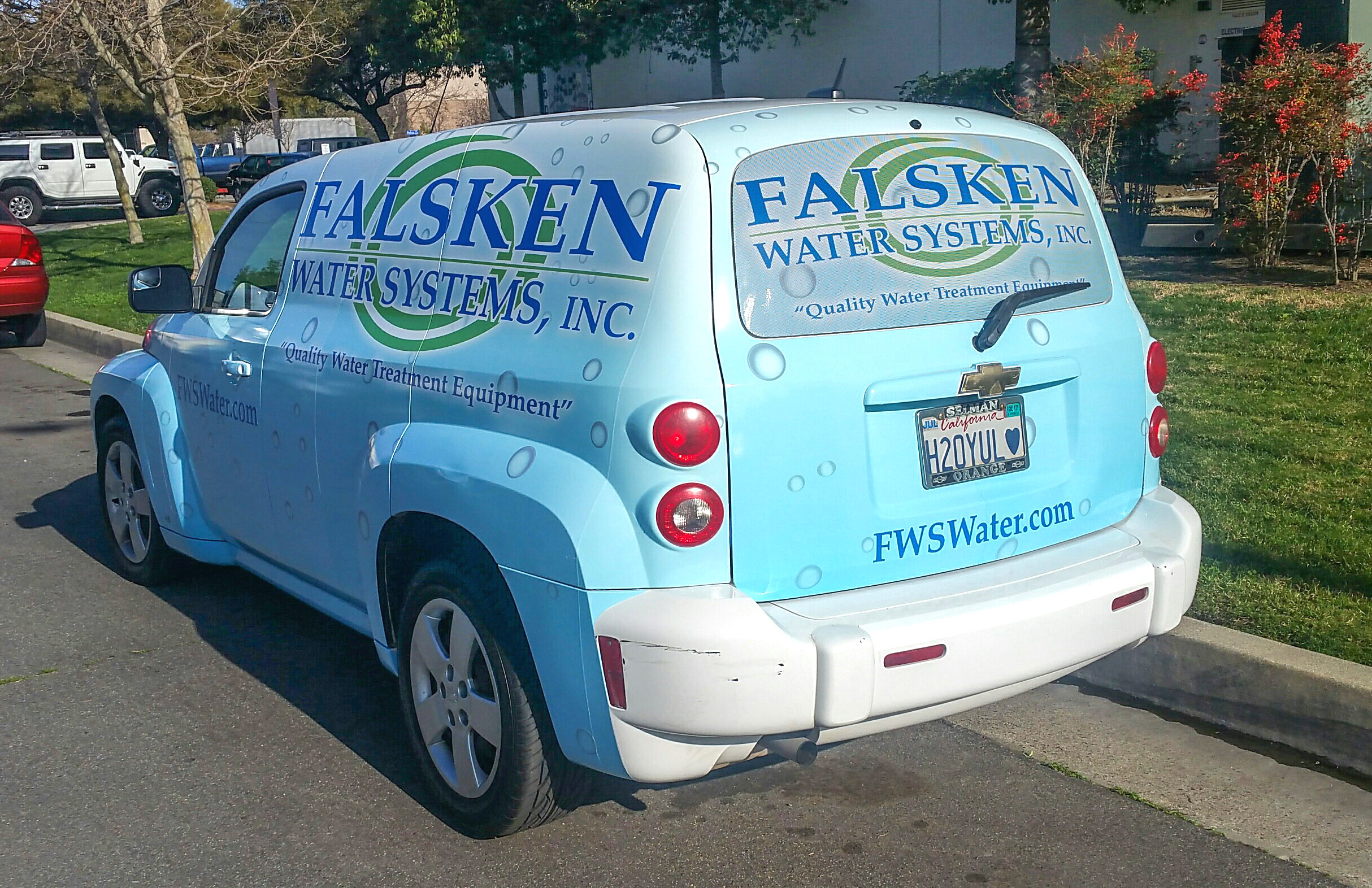 Custom digitally printed car wrap