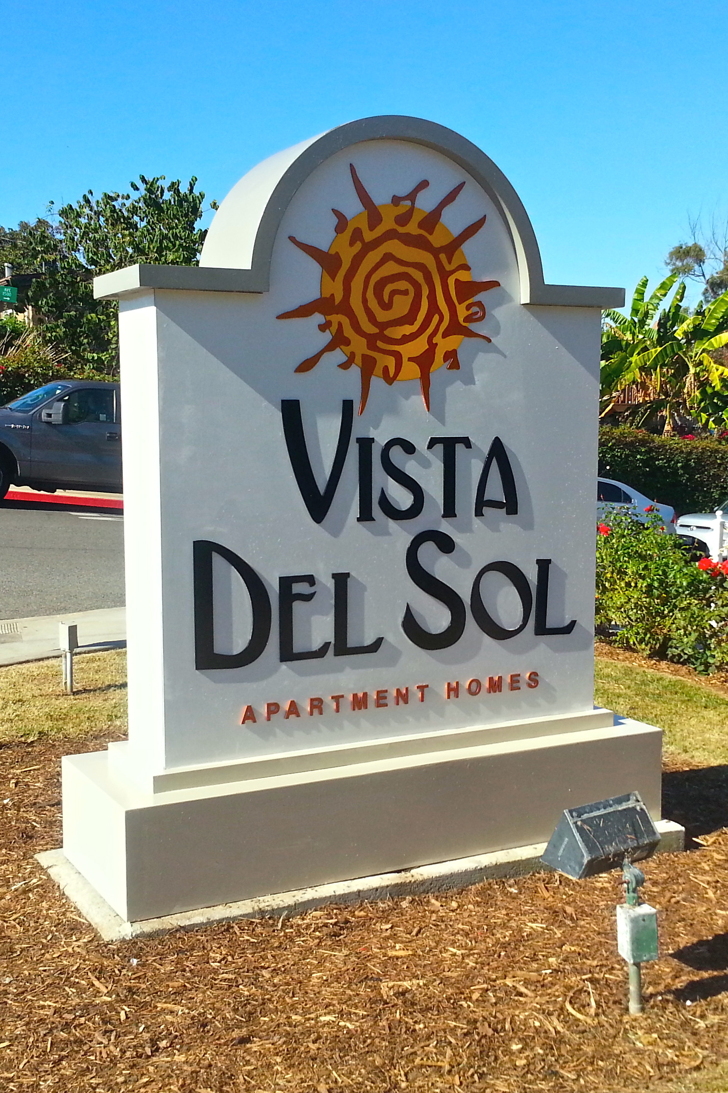 Vista Del Sol monument sign