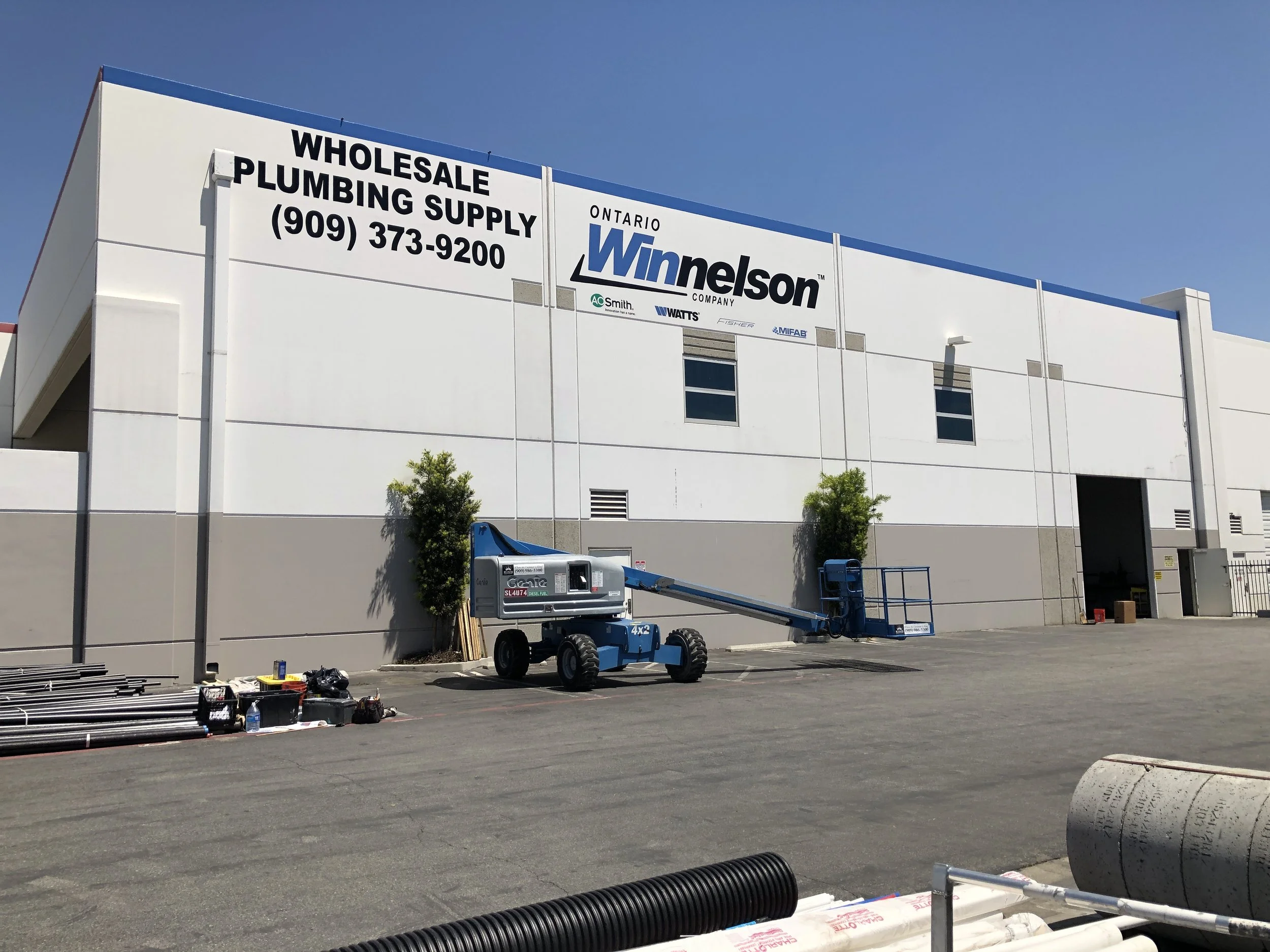 Winnelson Plumbing Supply hand painted 