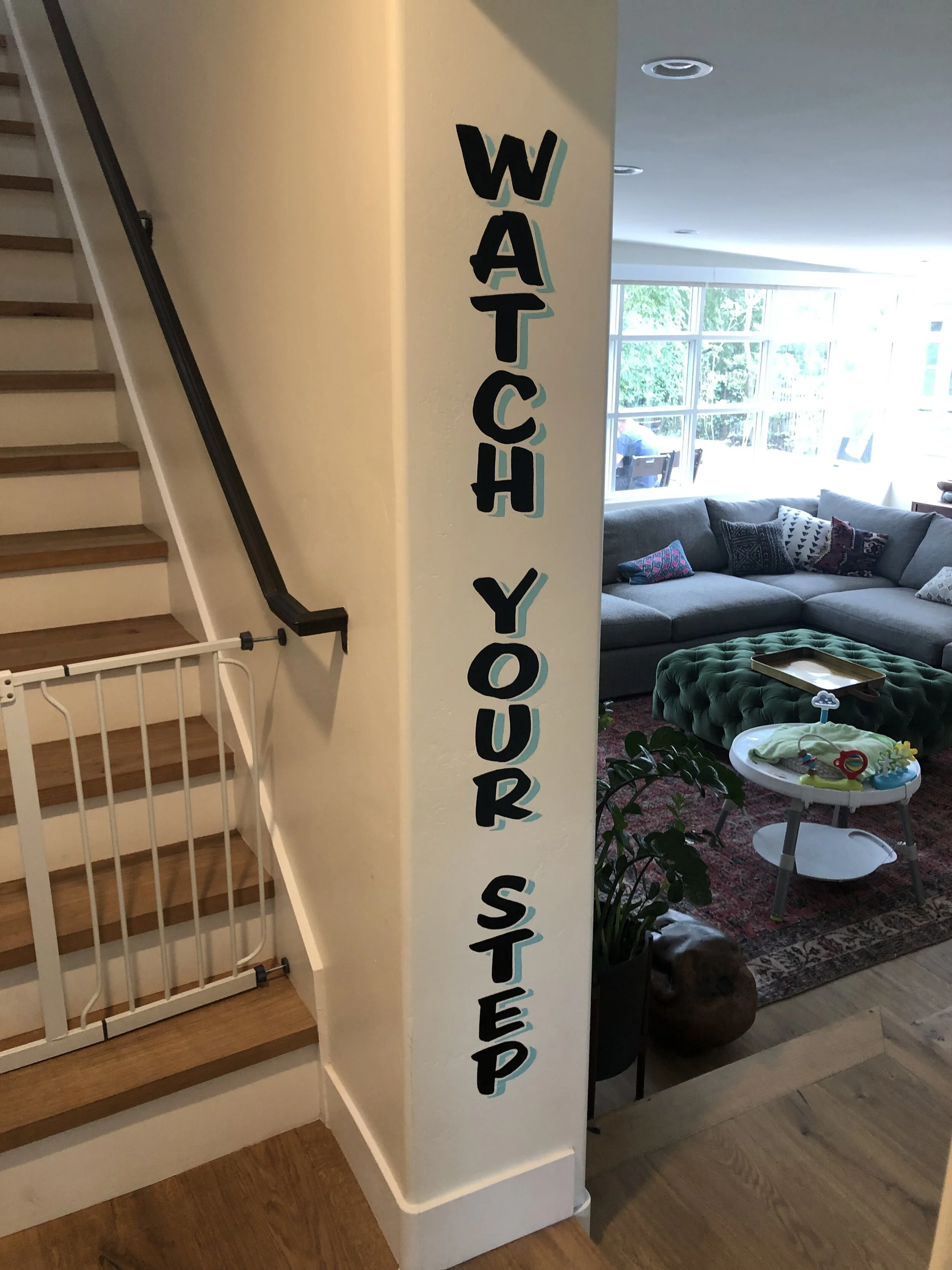 Private home hand lettering work…