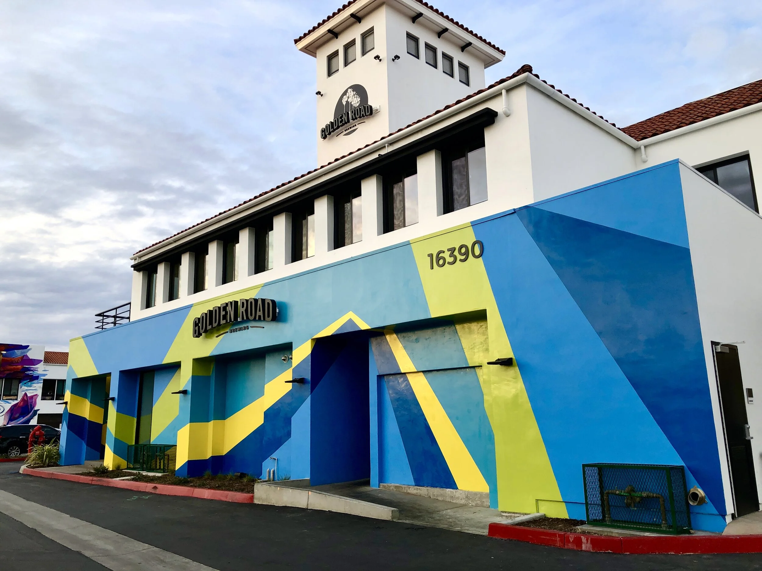 Looking back to our hand painted project - Golden Road Brewing - Huntington Beach