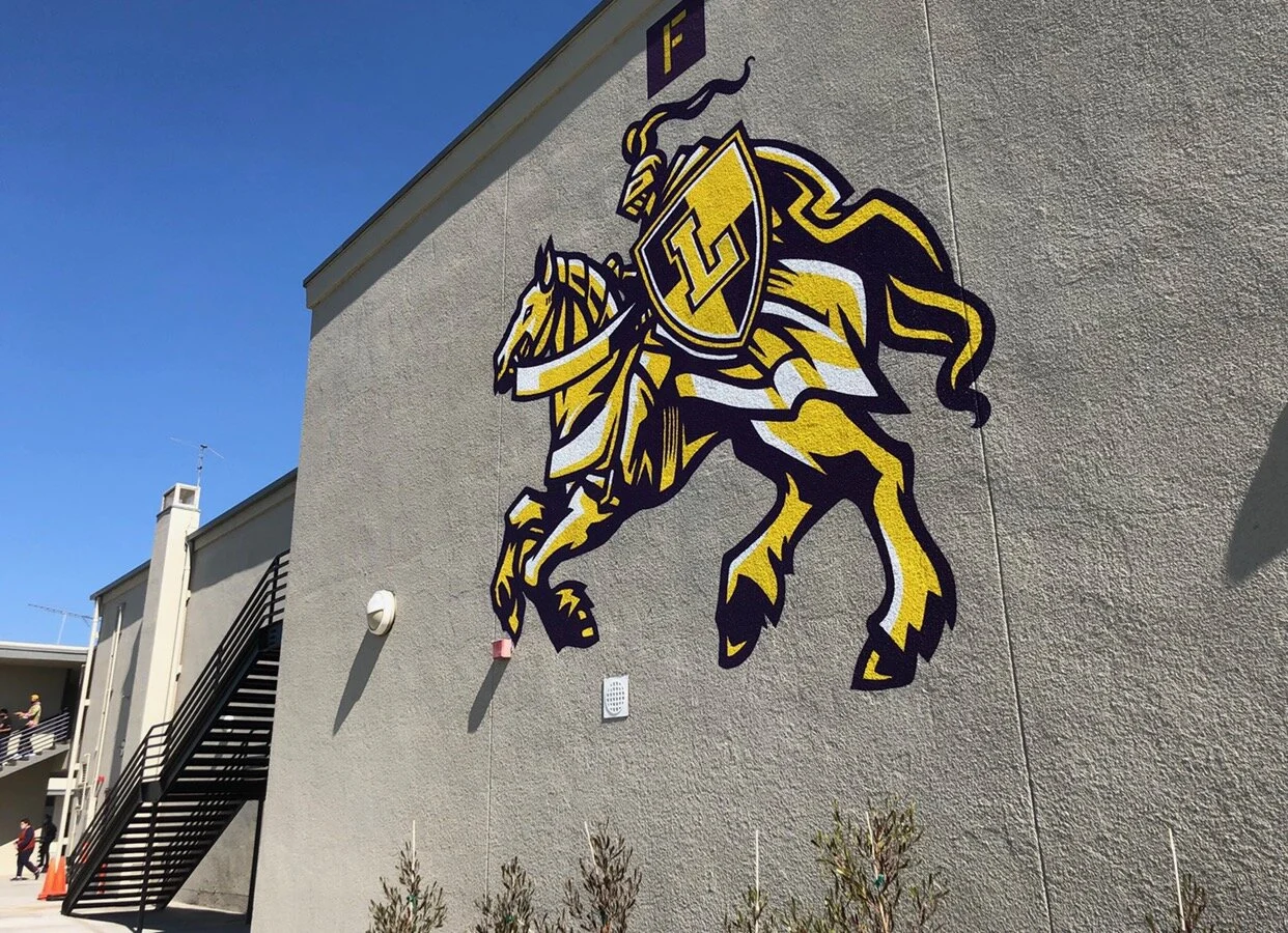 Recent work - school murals for Lynwood High School