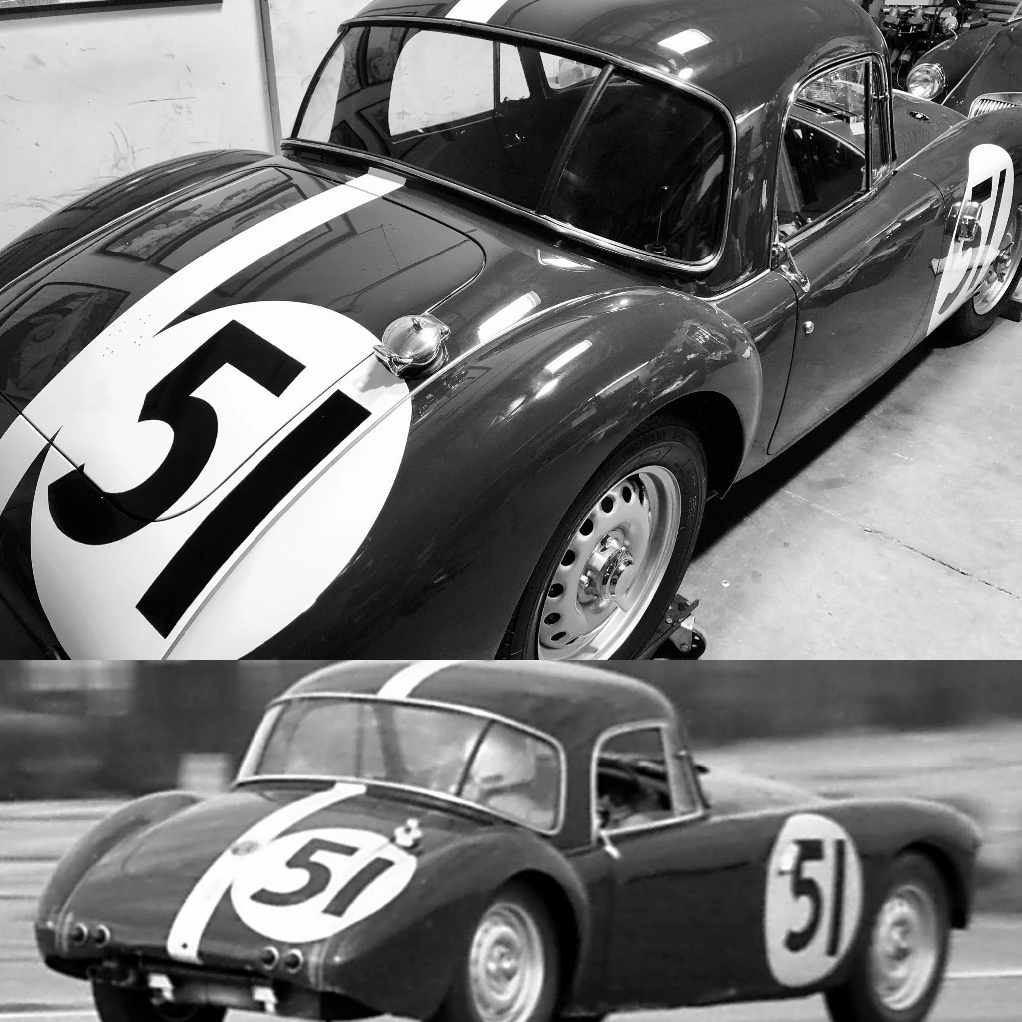 VINTAGE RACE CAR LETTERING