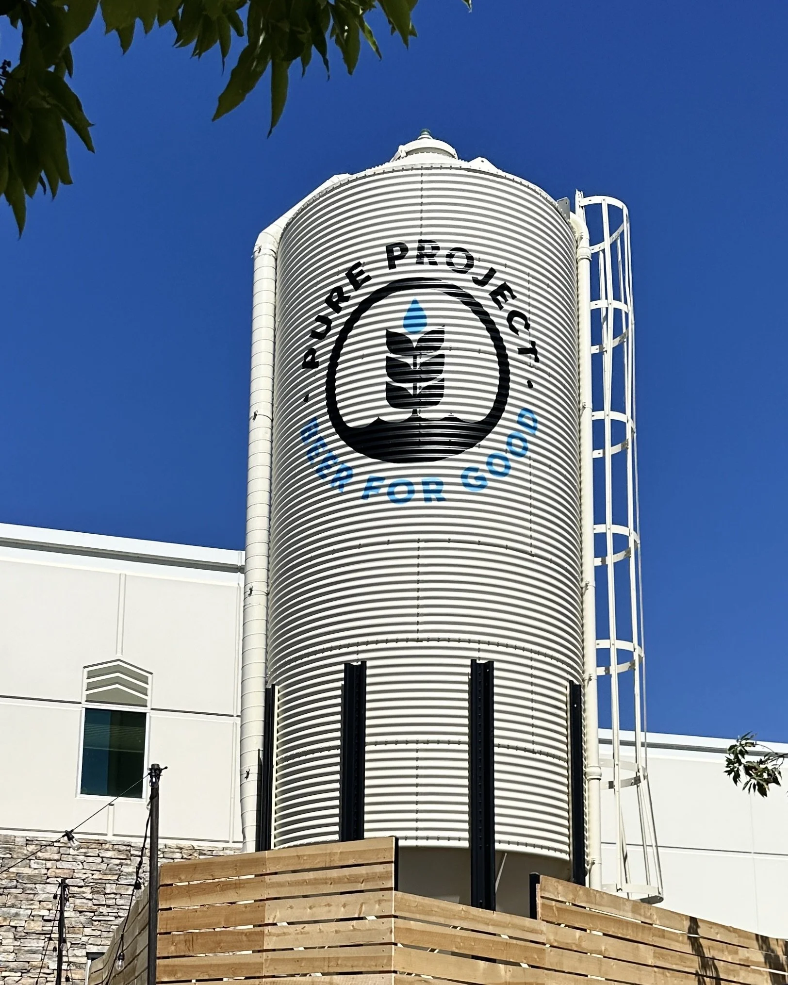 HAND PAINTED METAL SILO GRAPHICS
