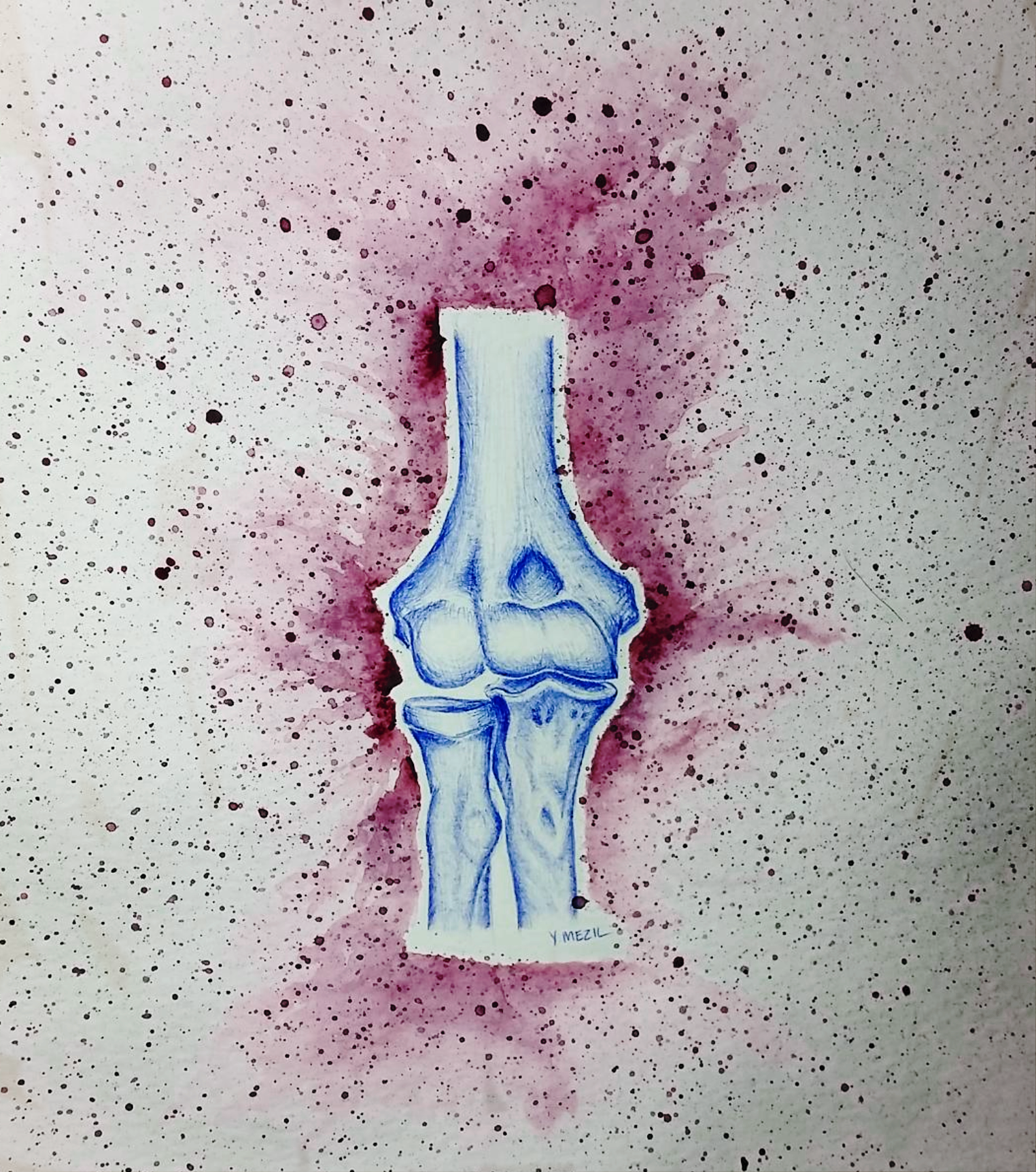 Three joints and grape juice