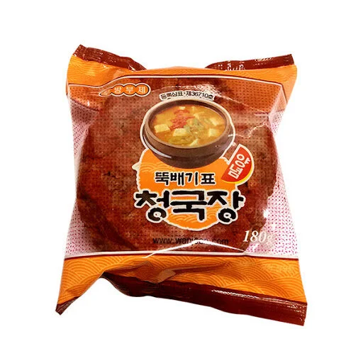 Single serving ready-to-eat seasoned Cheong Guk Jang. Add fresh ingredients (or not), bring to a boil and eat with rice. Found in the refrigerated/frozen foods section.