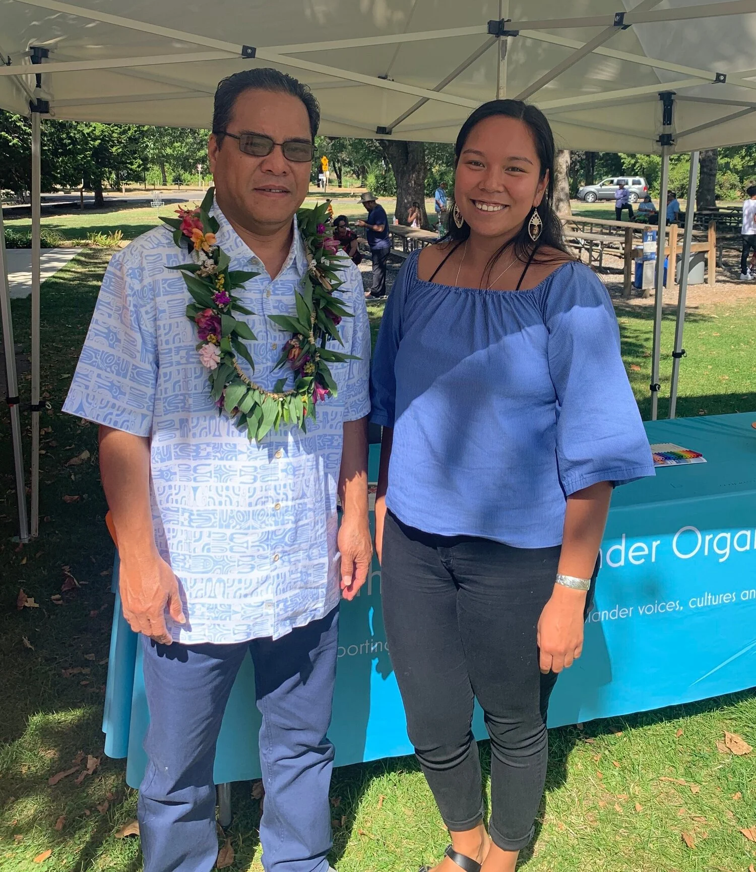 2019 2nd Annual FSM Community Day | The Honorable Wesley W. Simina and Vice-President of South Pacific Islander Organization, MichaeLynn Kanichy.
