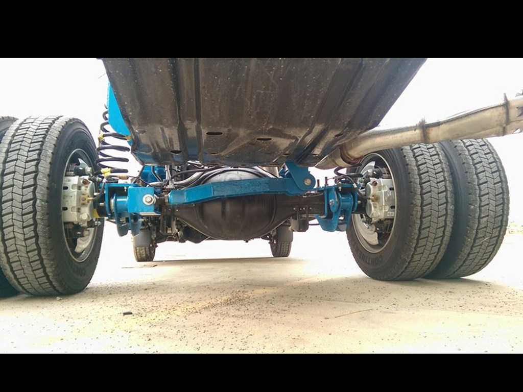 Under Belly View of 4x4 Rear Axle