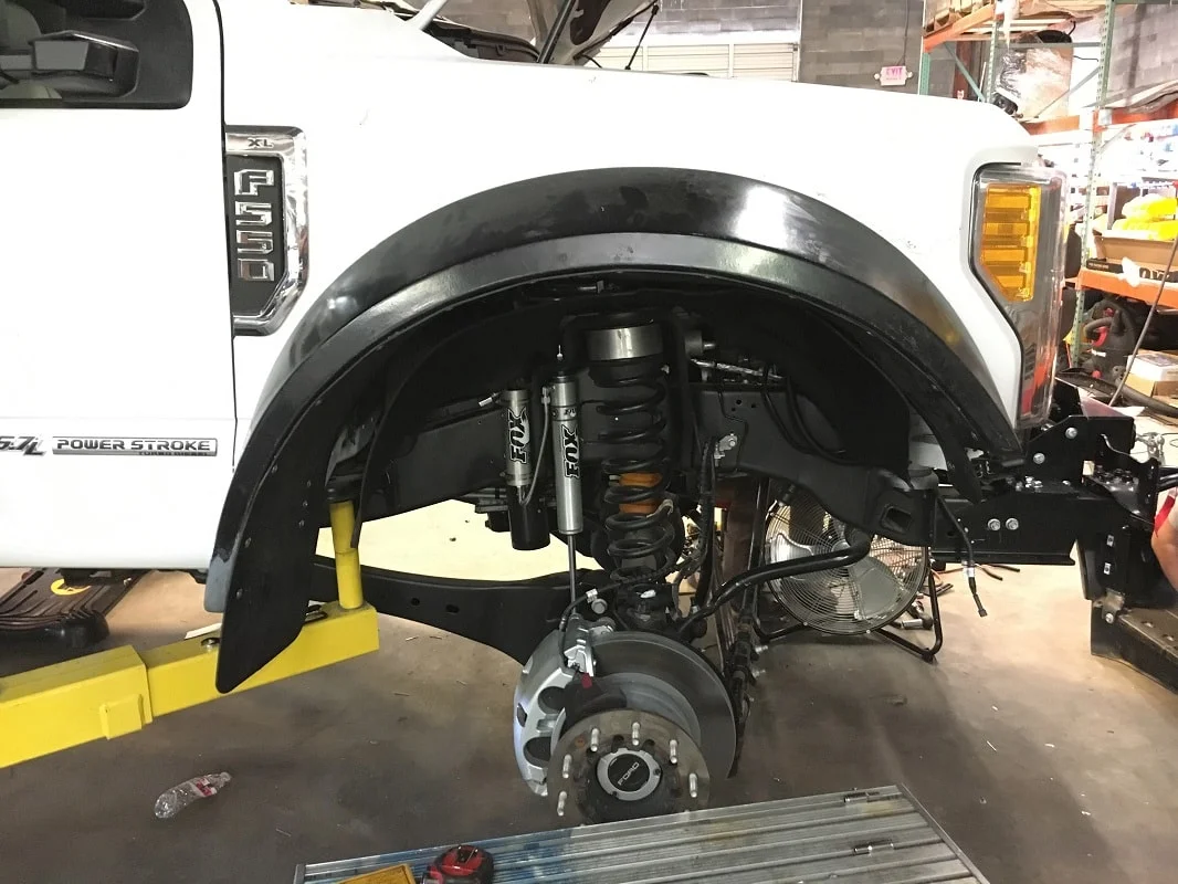 F550 Super single Front suspension